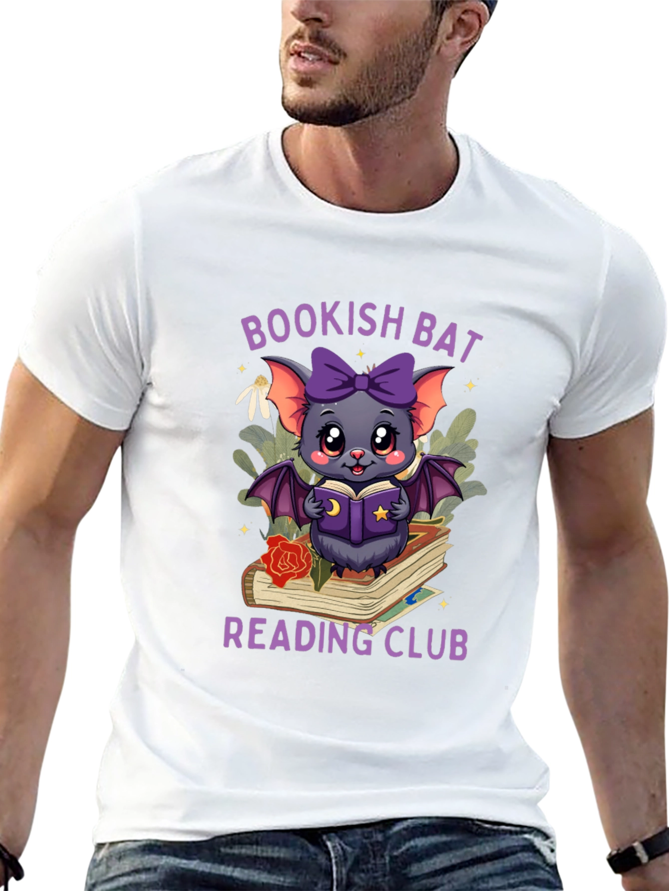 Bookish Bat Reading Club T-Shirt