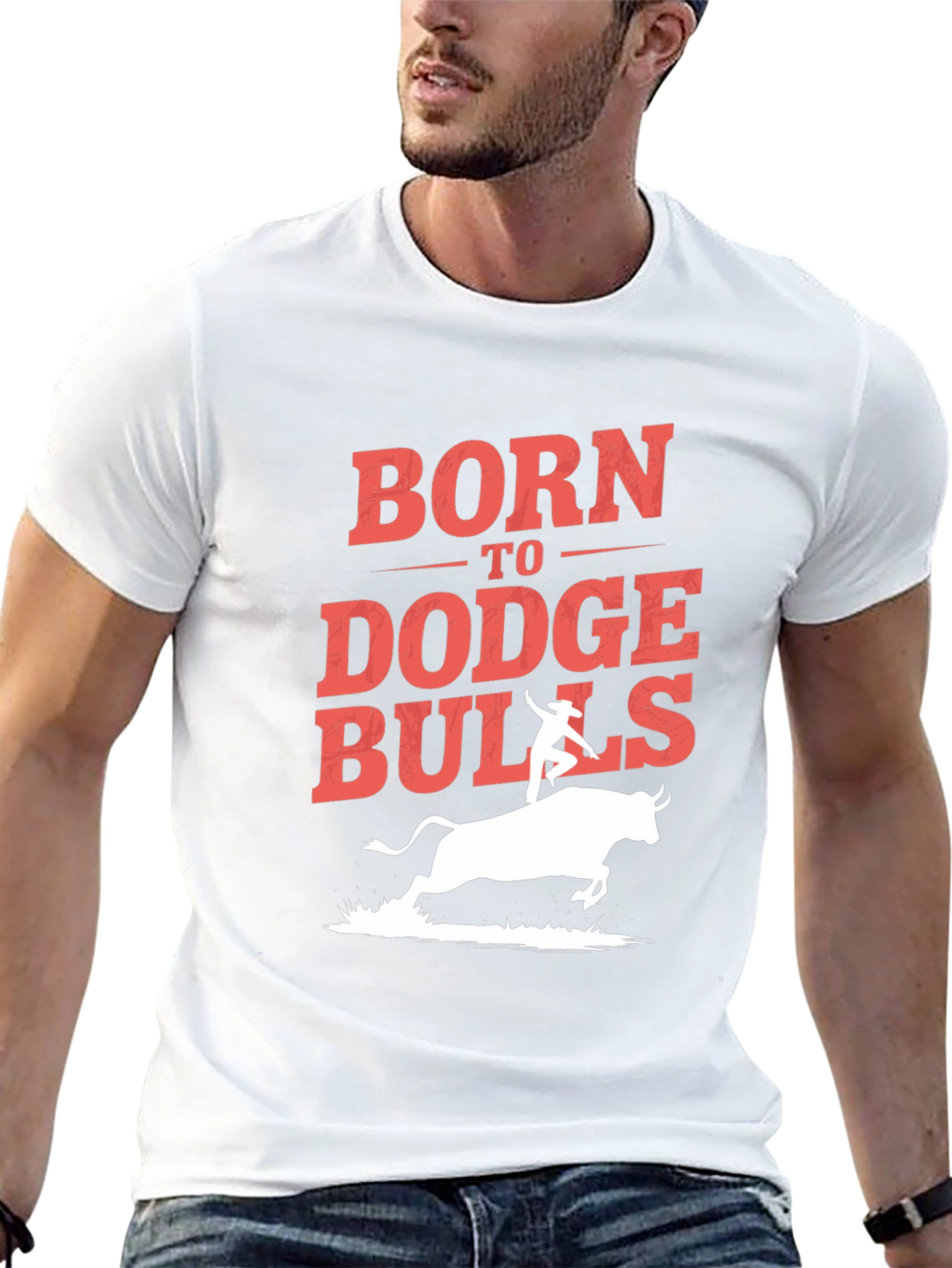 Born to Dodge Bulls Graphic T-Shirt