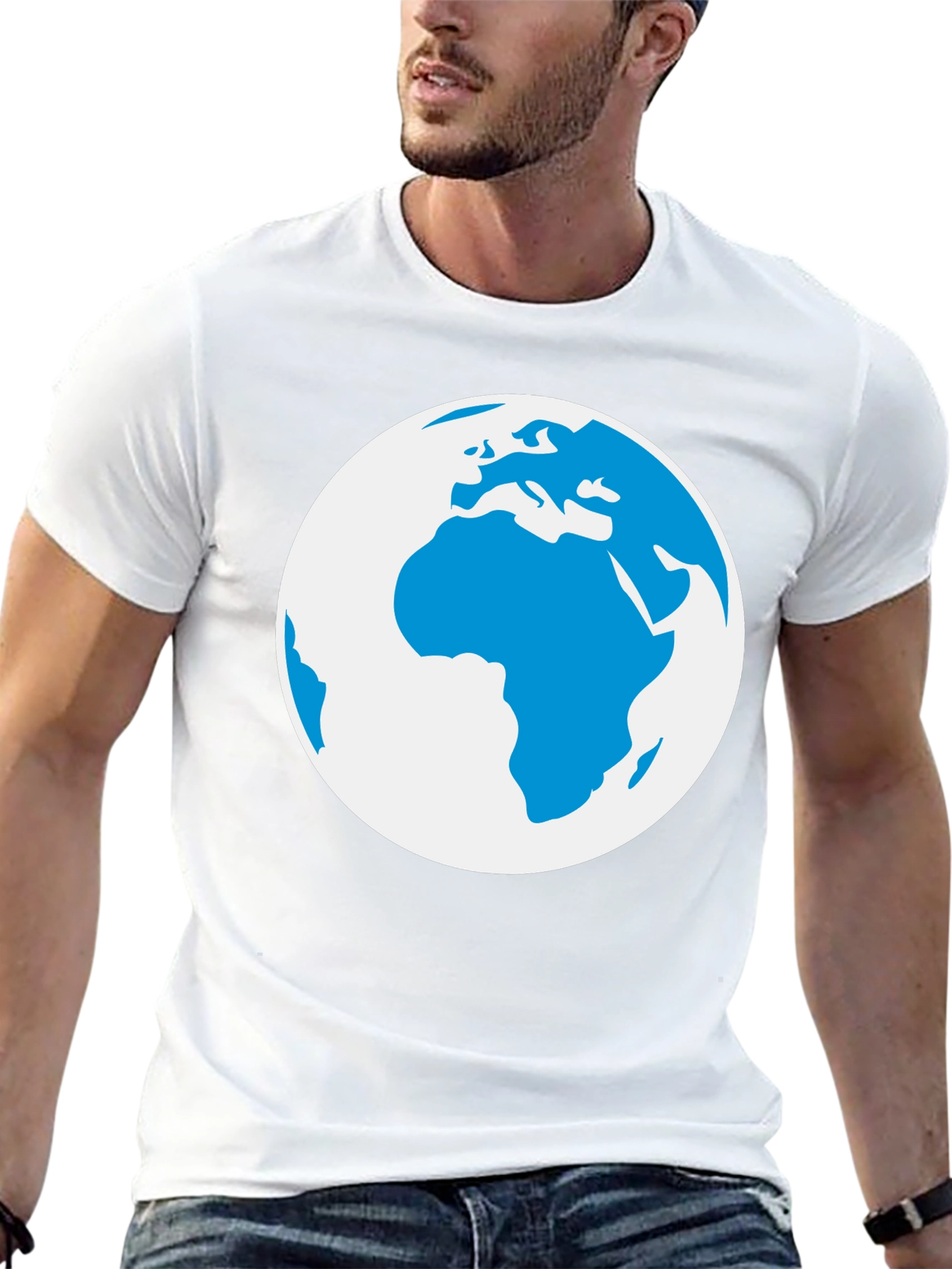 Globe Graphic Black T-Shirt