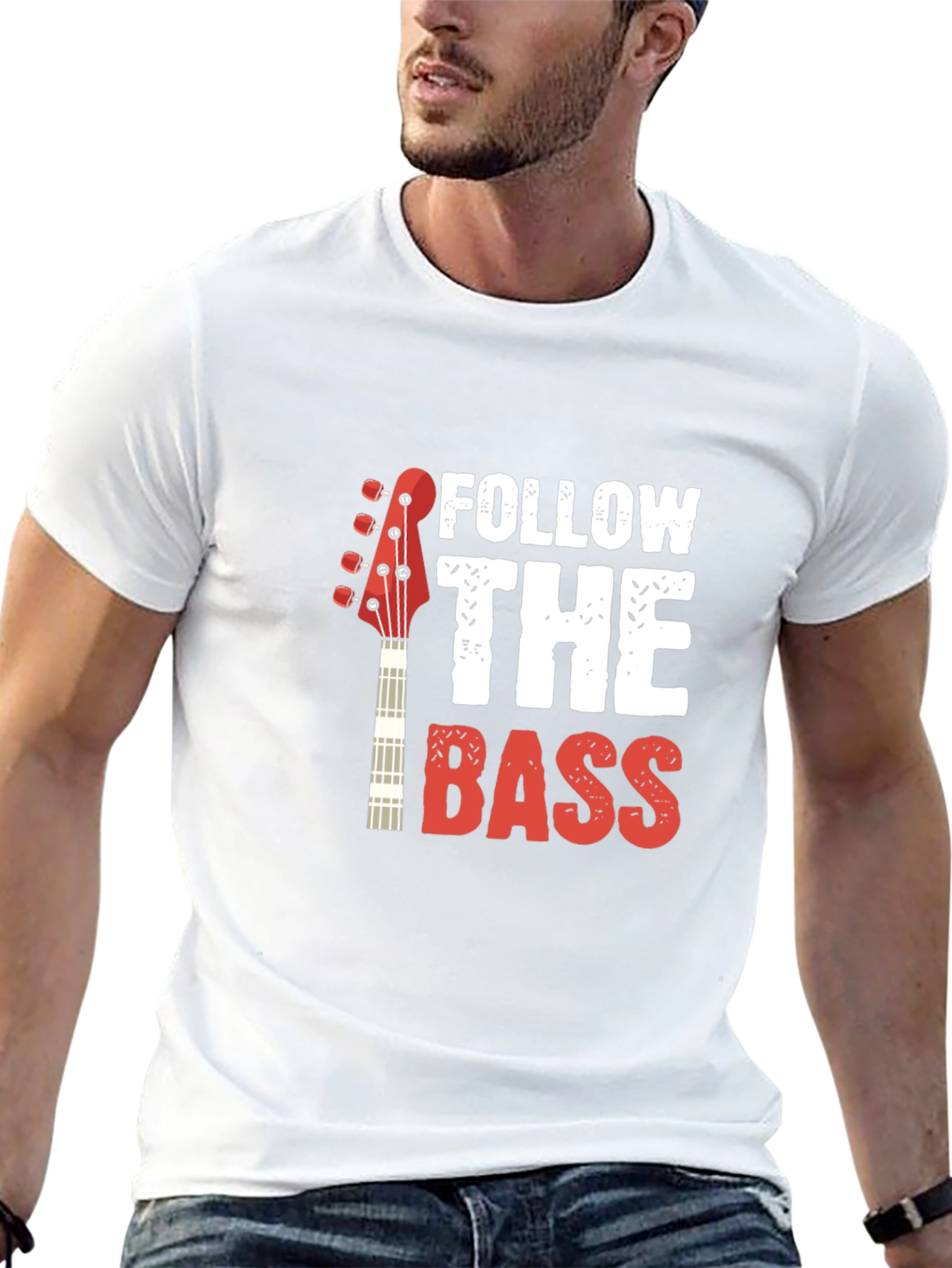 Follow the Bass Graphic T-Shirt - Black