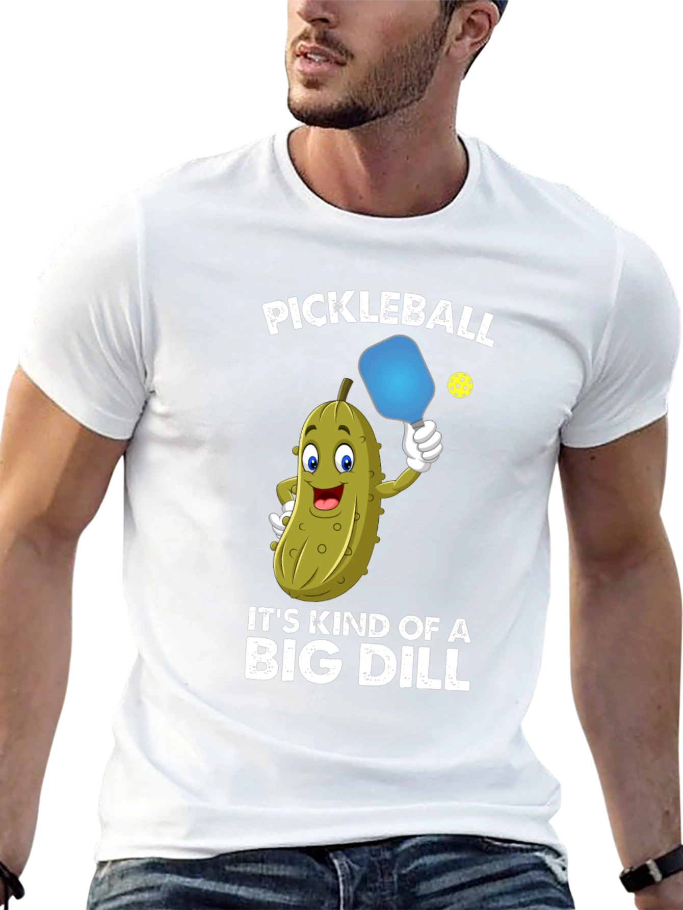 Pickleball Funny T-Shirt Big Dill