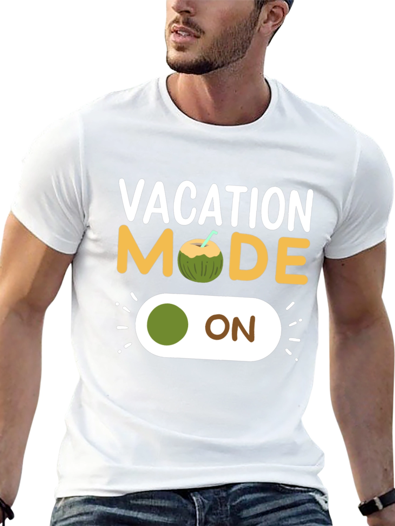 Vacation Mode Coconut On T-Shirt
