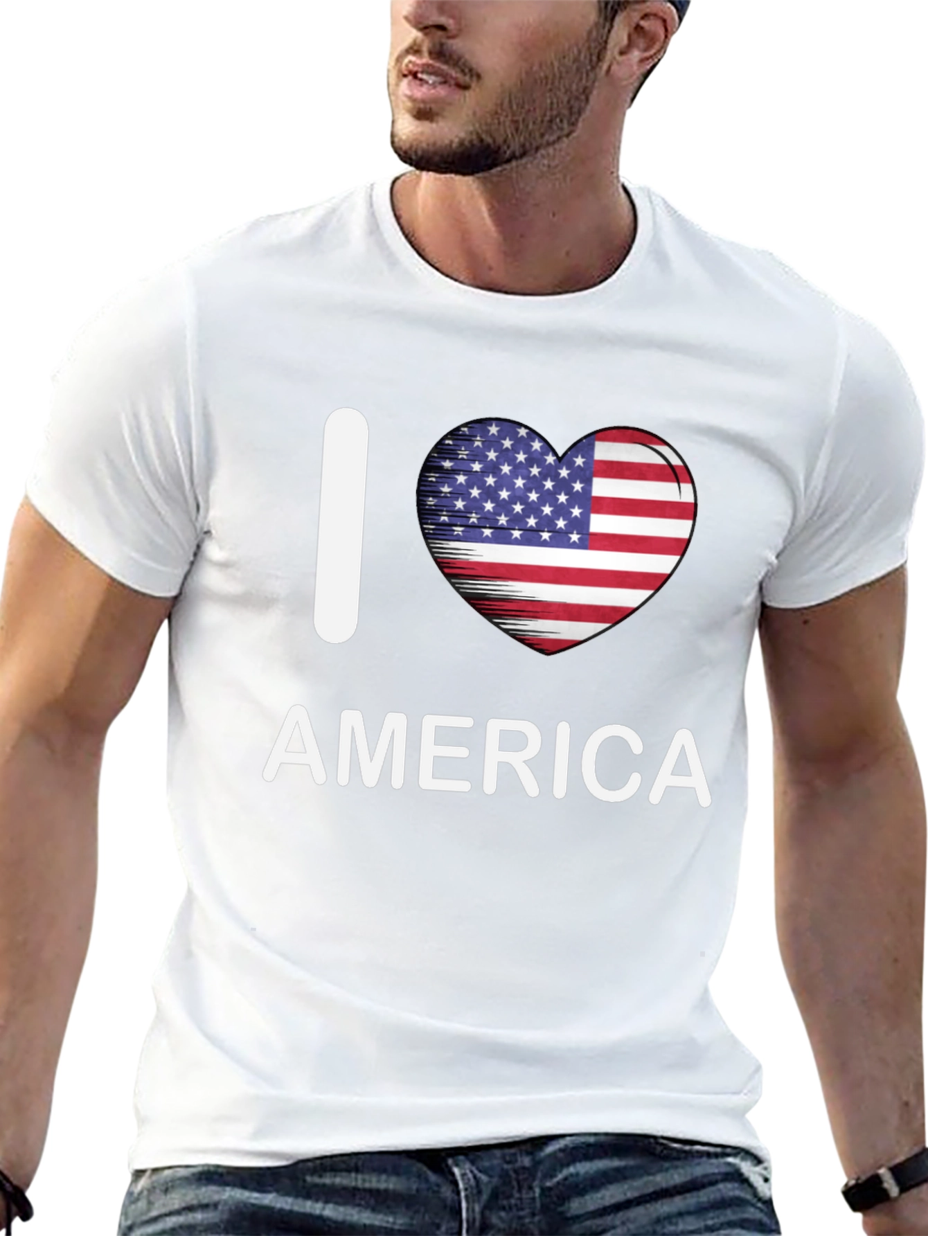I Love America Patriotic T-Shirt