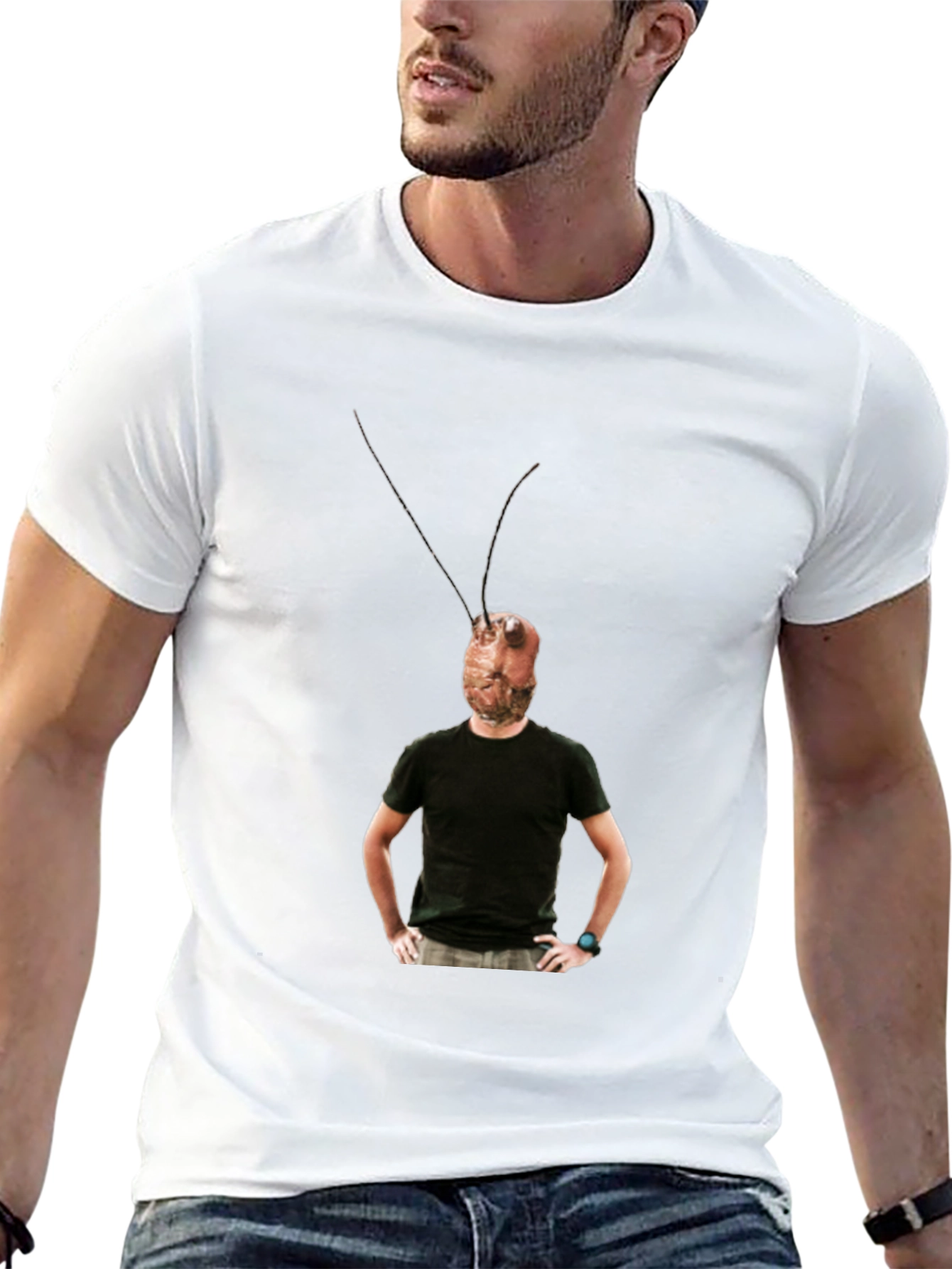 Novelty Bug-Head Tee - Adult Humor T-Shirt