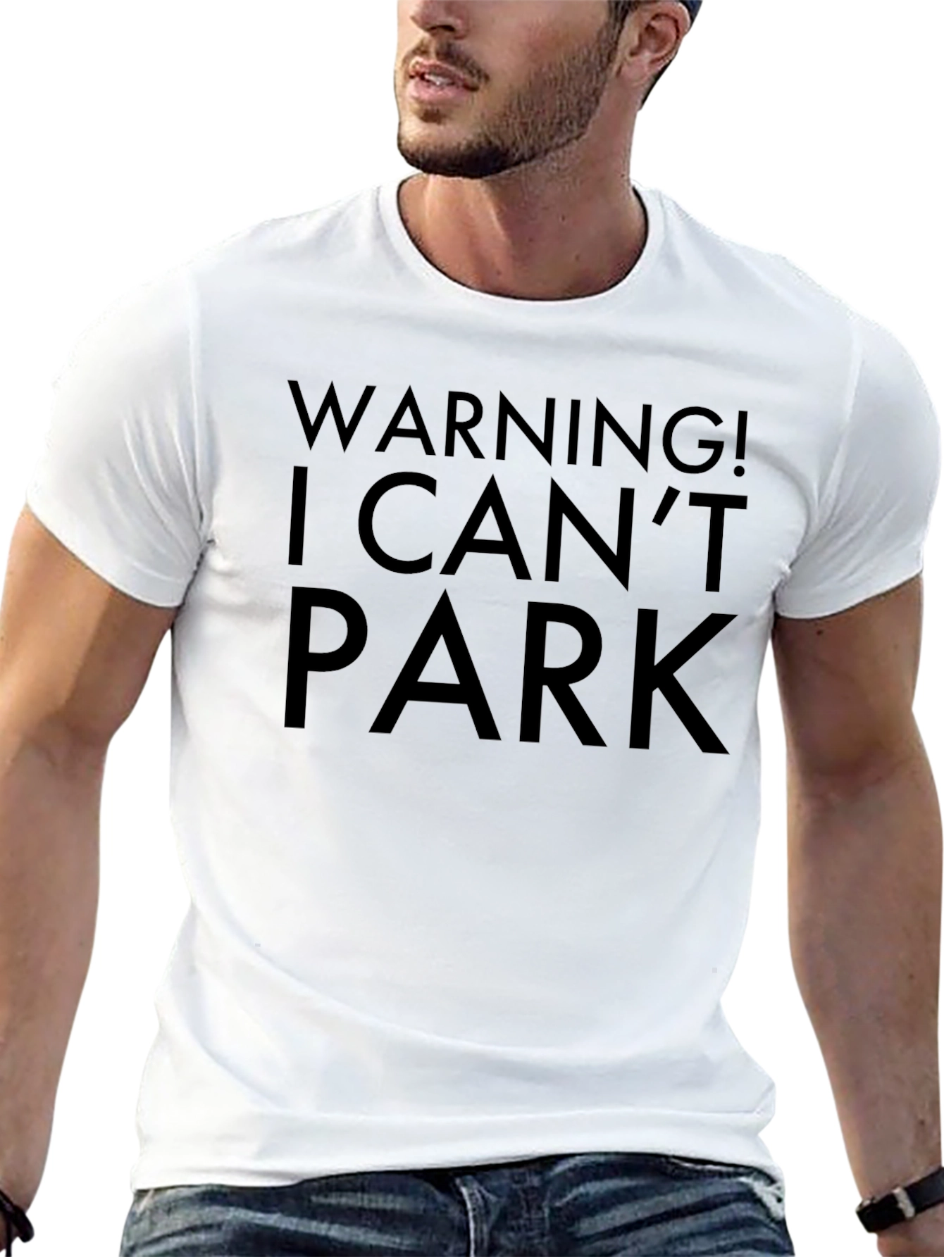 Warning! I Cant Park Novelty T-Shirt