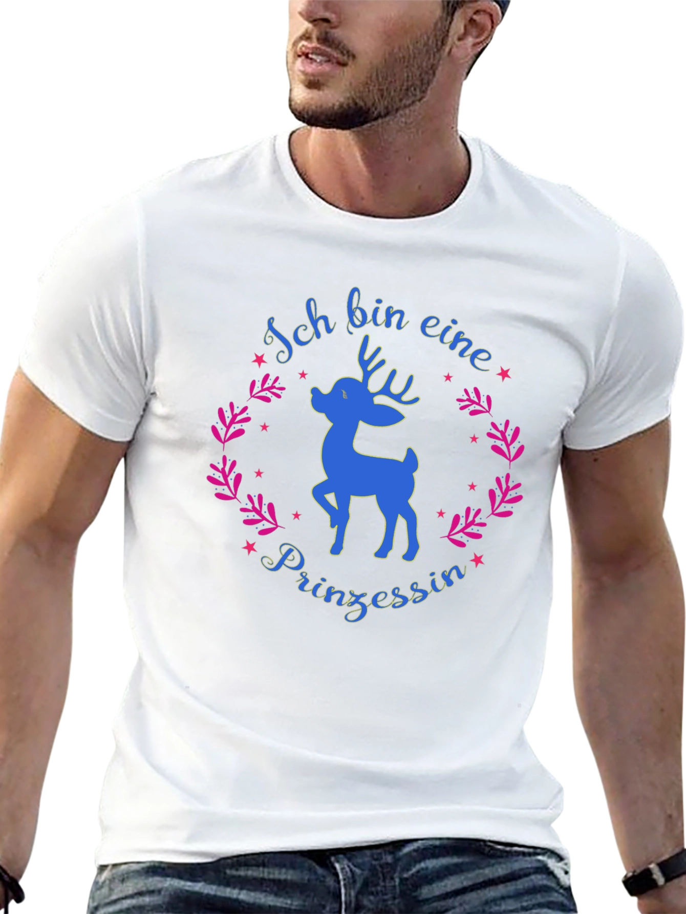 Ich Bin Eine Prinzessin T-Shirt - Deer Princess Tee