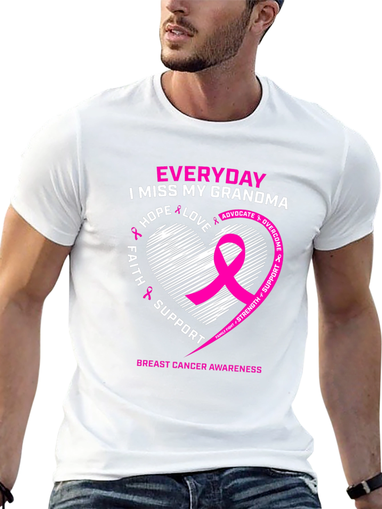 Breast Cancer Awareness I Miss My Grandma T-Shirt