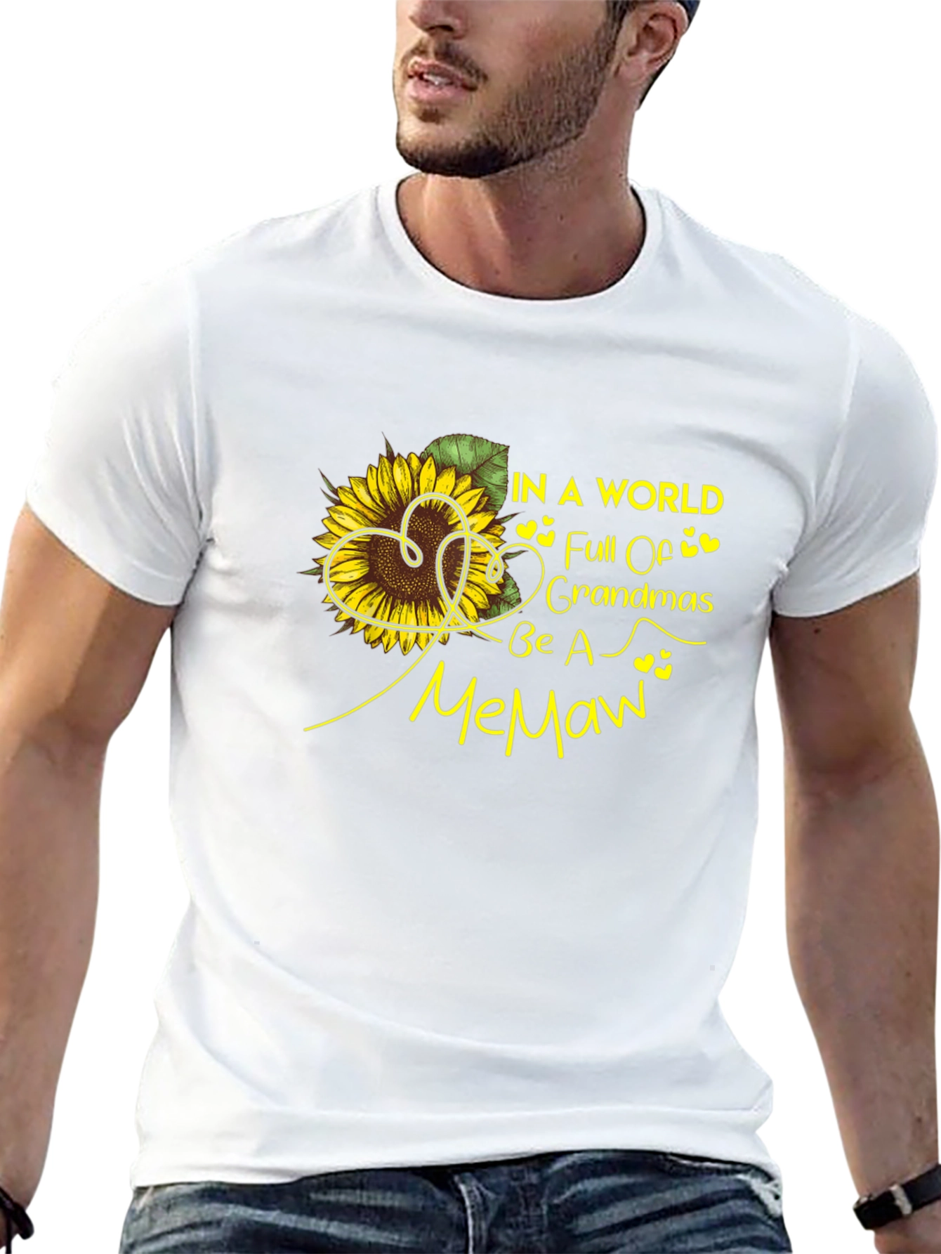 Memaw Sunflower Graphic T-Shirt - Black