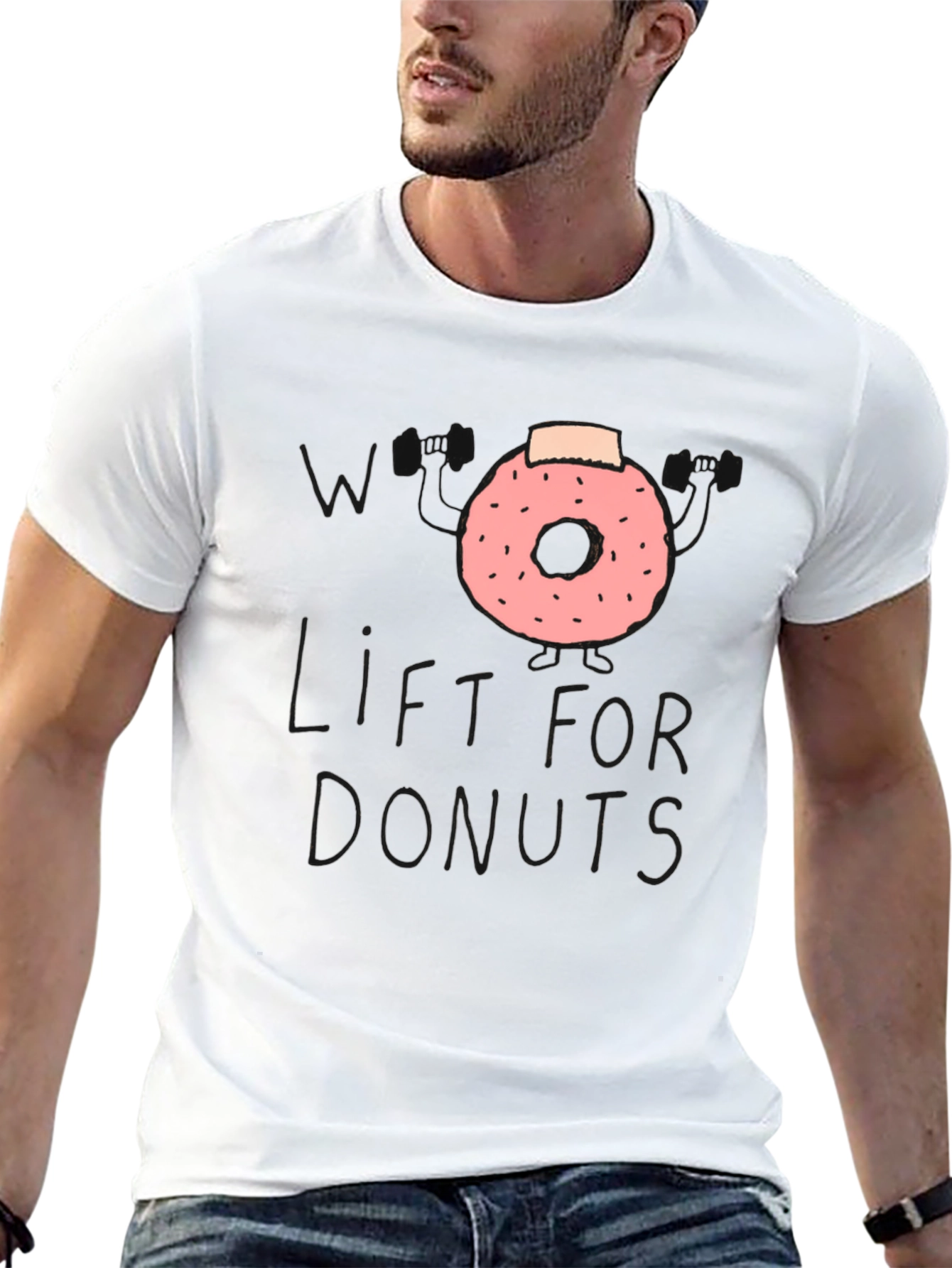 Weightlifting Donut T-Shirt - Workout Humor
