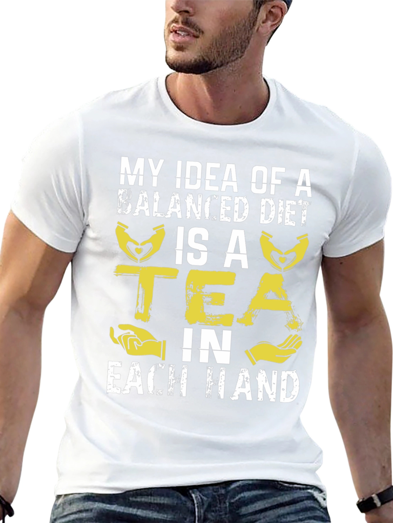 Funny Balanced Diet Tea Lover T-Shirt
