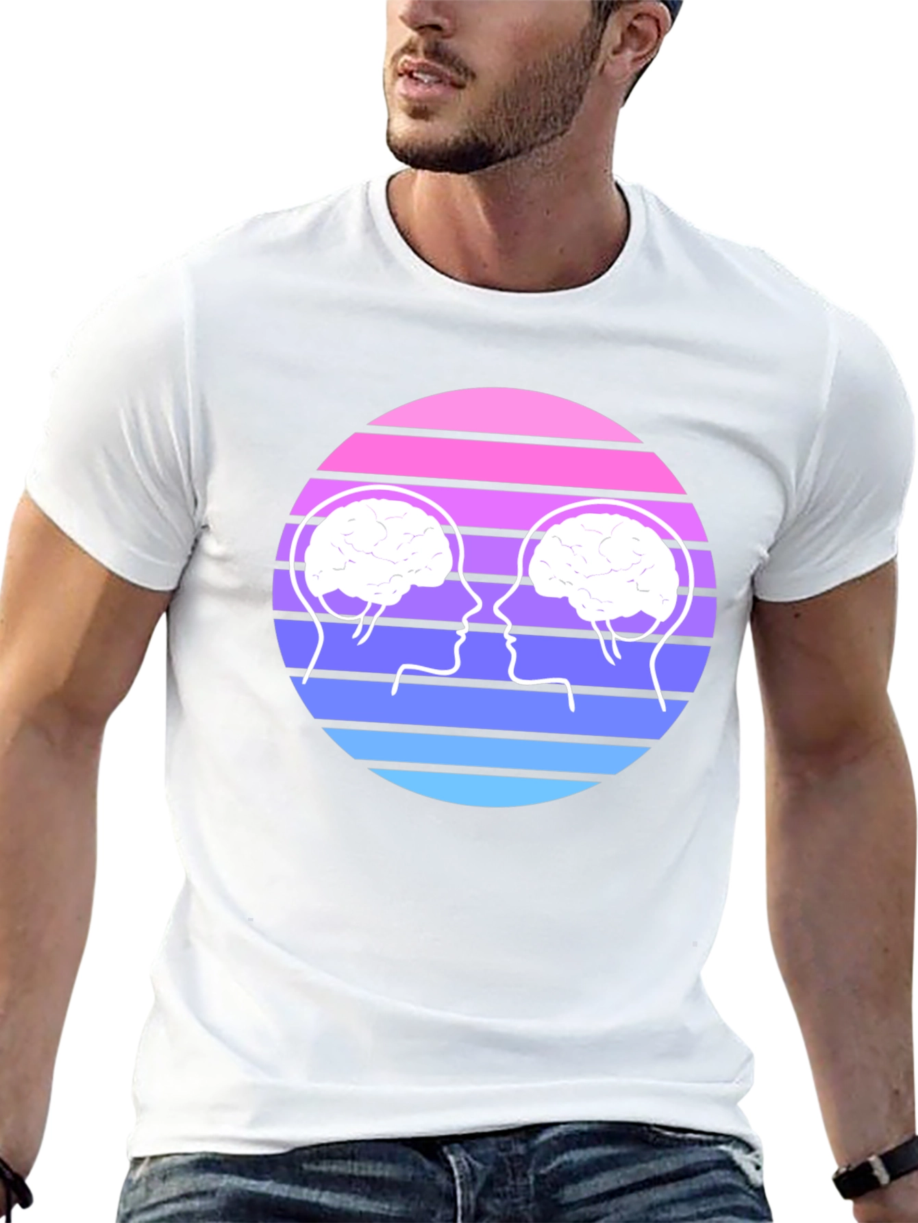 Brain Connection Graphic Tee - Unisex Cotton T-Shirt