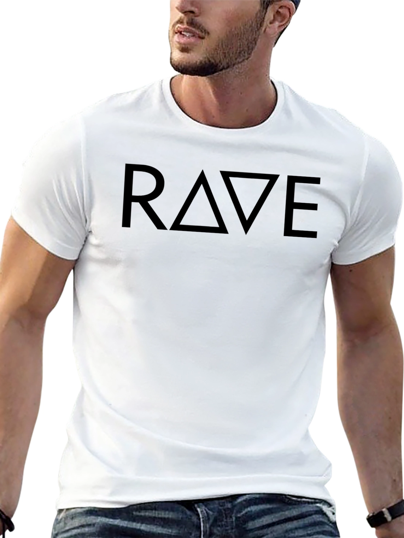 Black Rave T-Shirt - Edgy & Stylish Streetwear