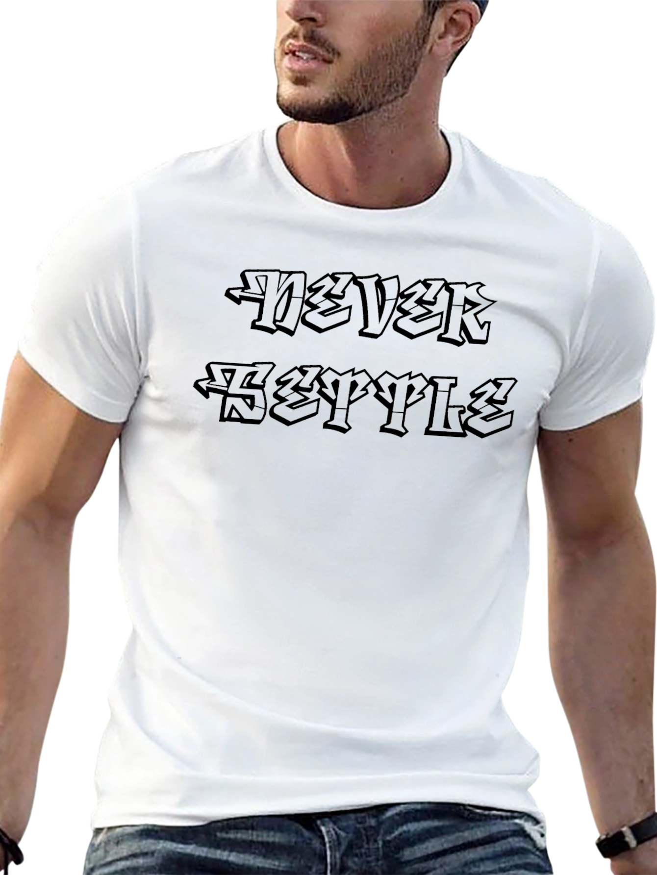 Never Settle Graphic T-Shirt - Black