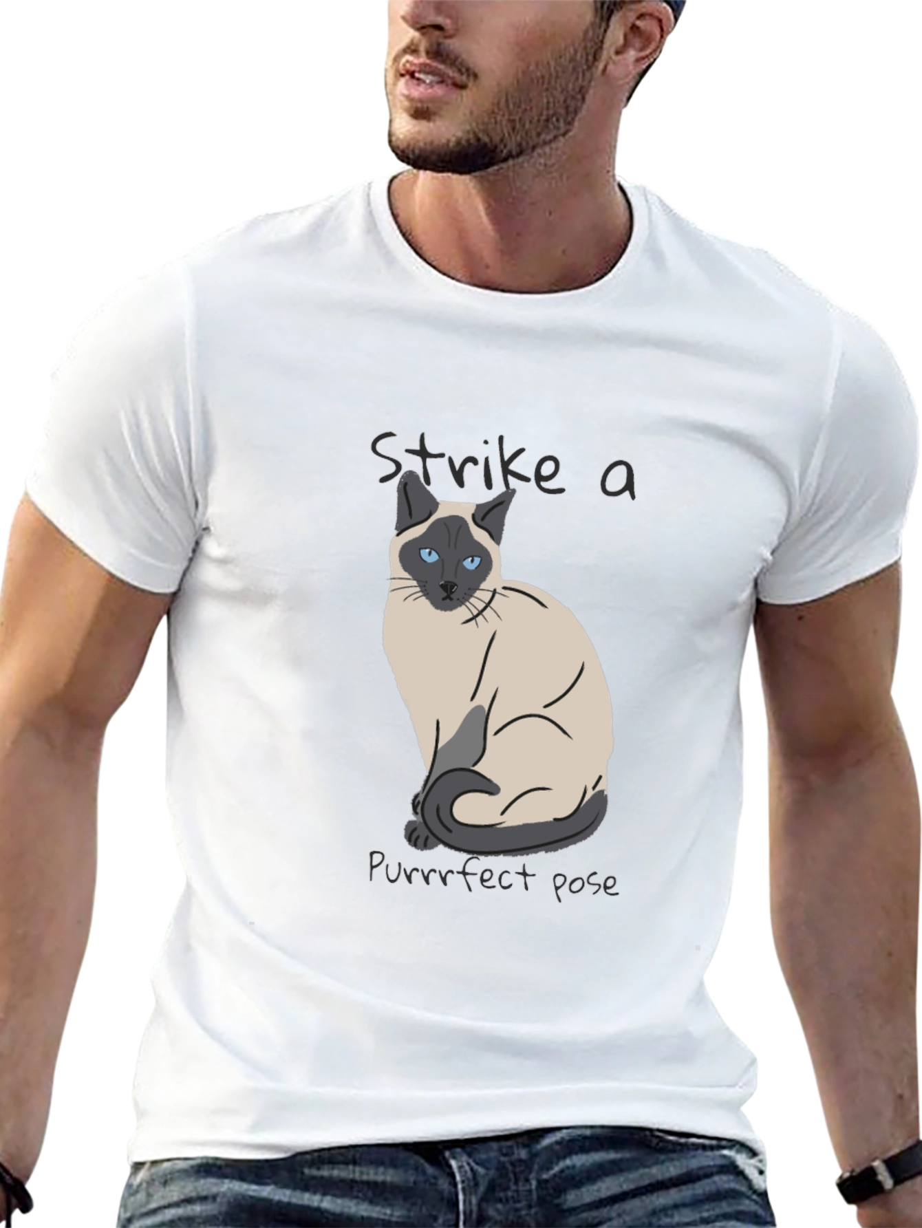Siamese Cat Purrrfect Pose T-Shirt