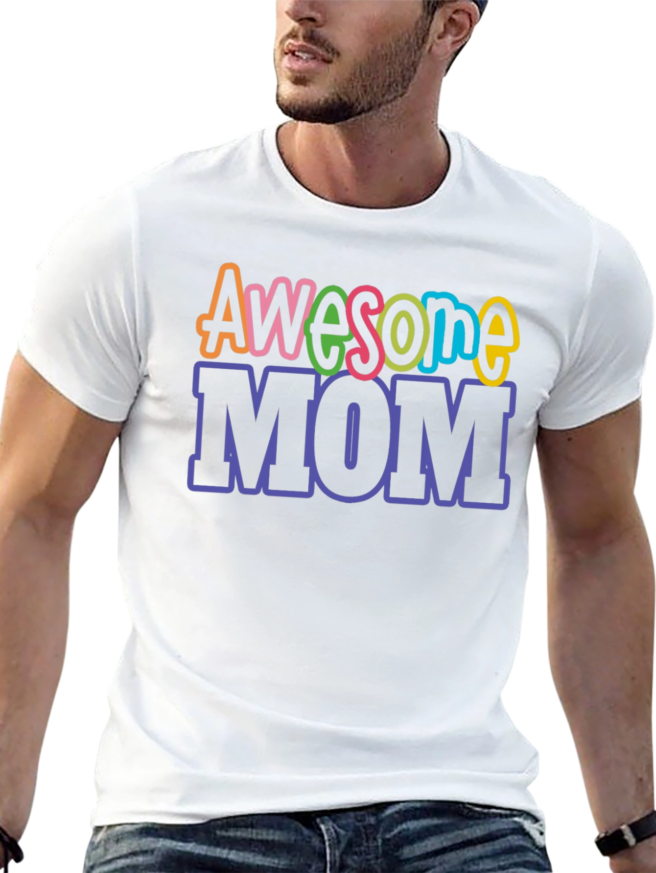 Awesome Mom Graphic Tee - Black T-Shirt