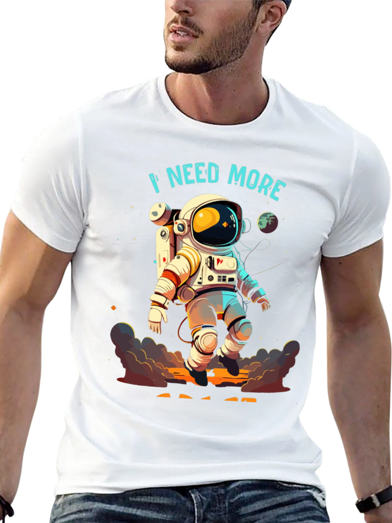 I Need More Astronaut Graphic T-Shirt