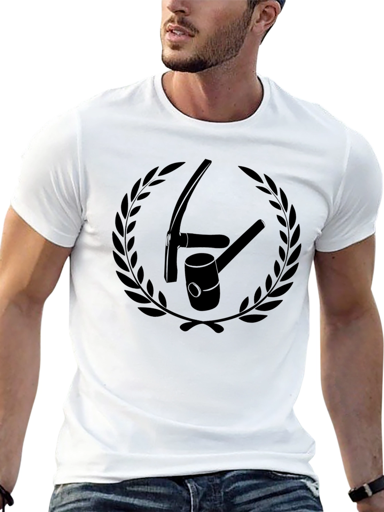 Blacksmith Tools Graphic Tee - Black Cotton