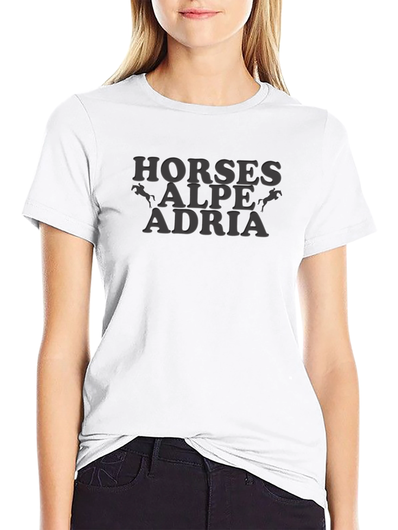 Horses Alpe Adria Black T-Shirt