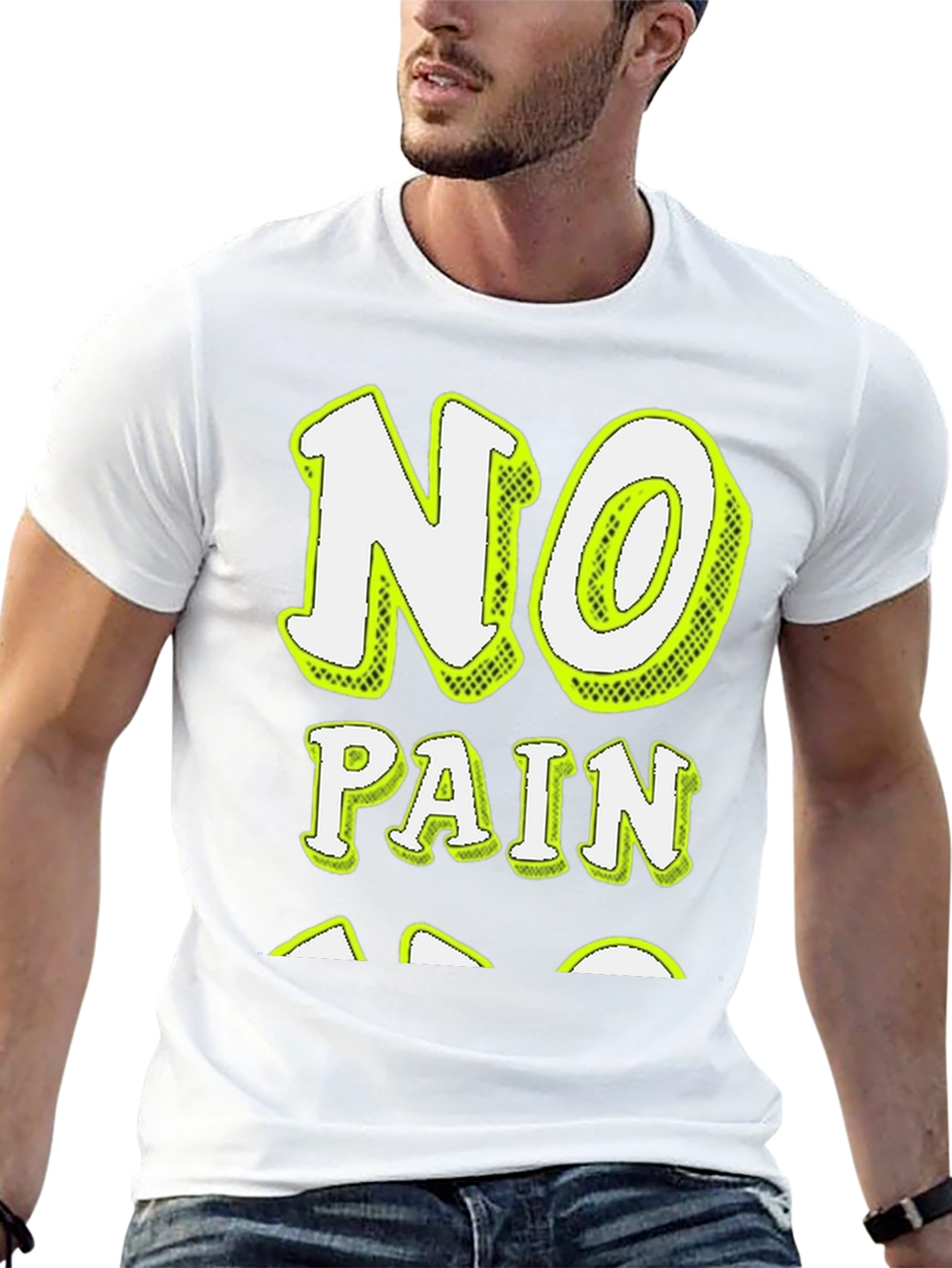 No Pain T-Shirt - Black Graphic Tee