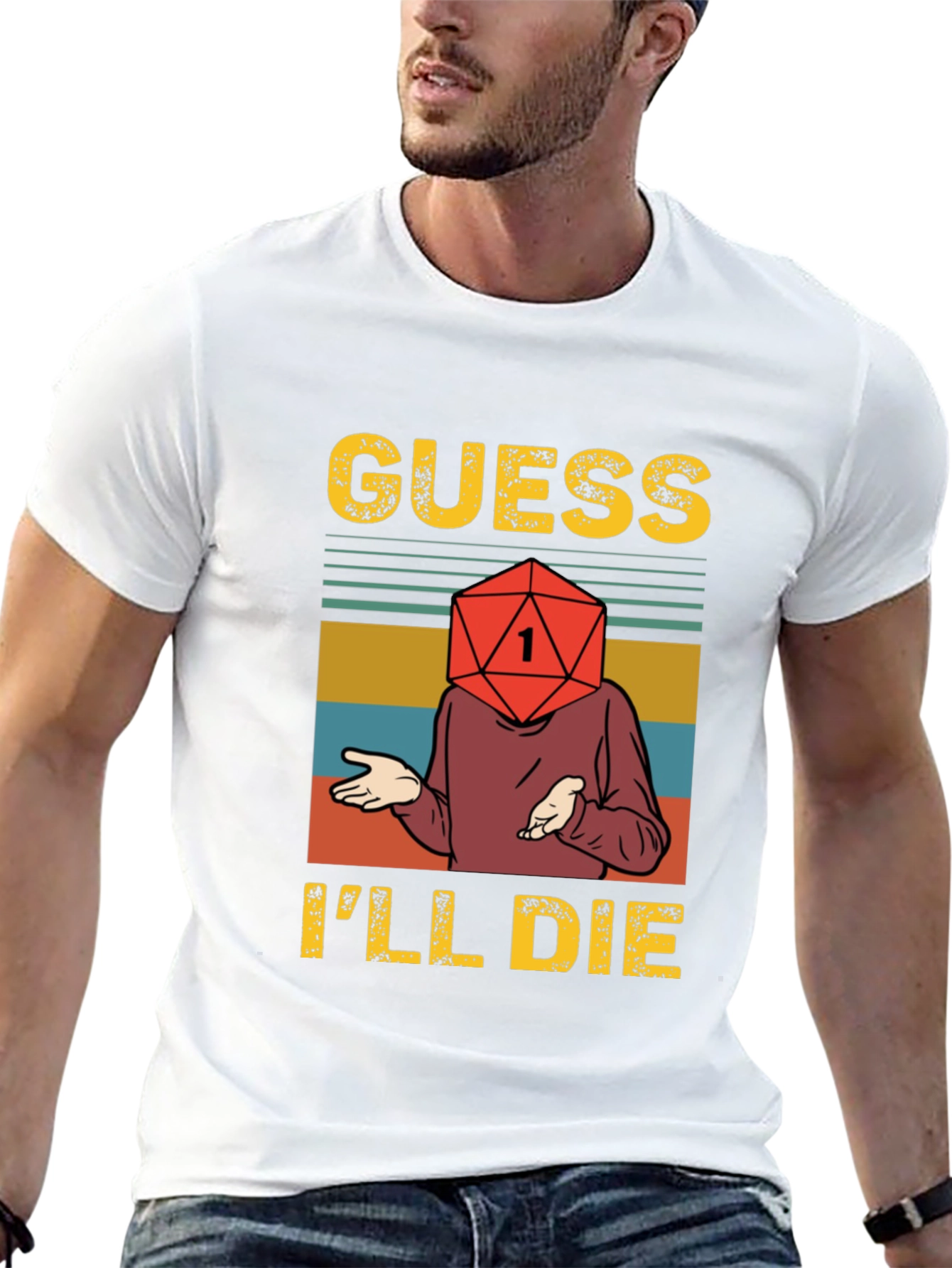 Guess Ill Die D20 RPG T-Shirt