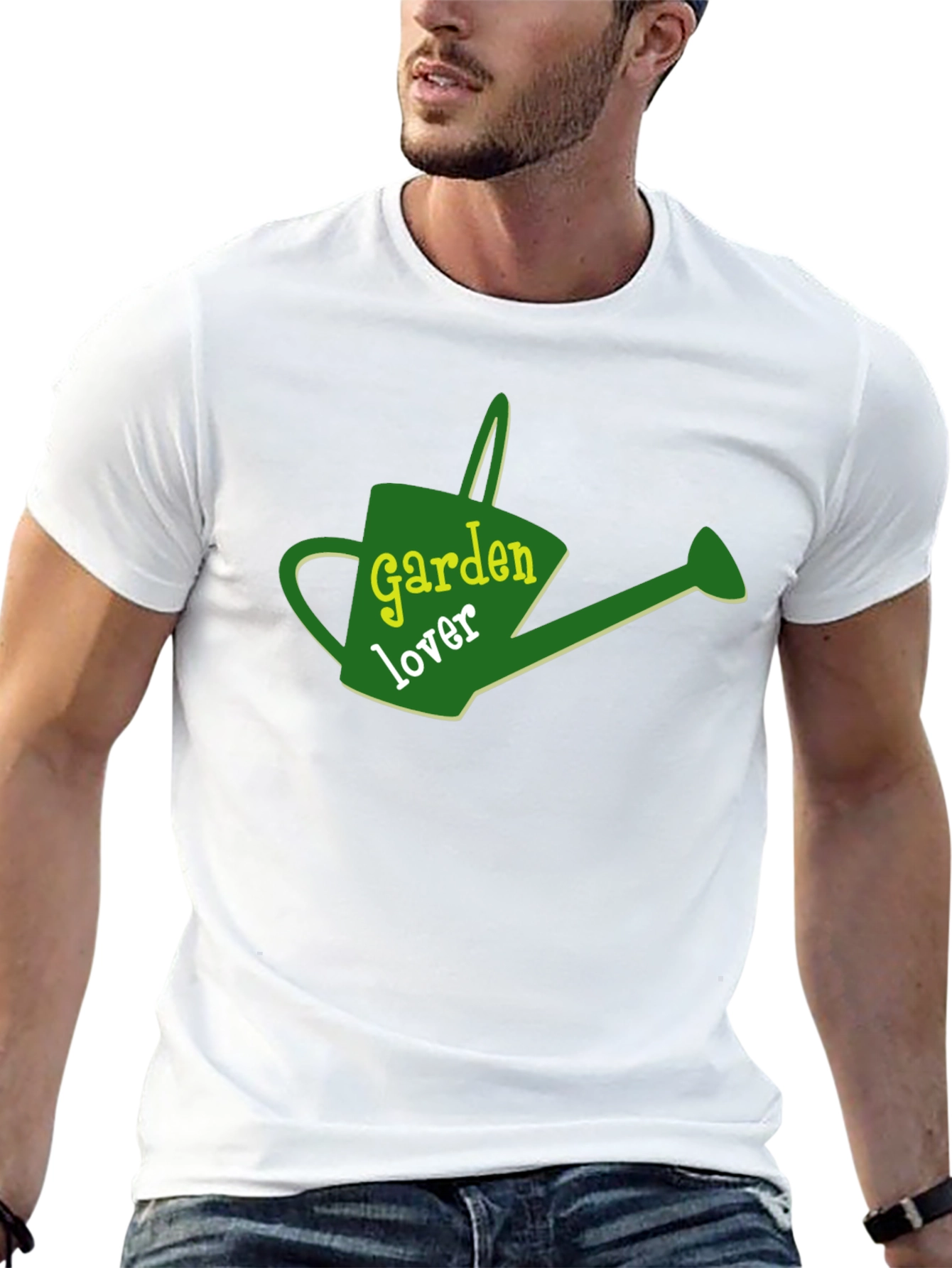 Garden Lover Graphic Tee - Black Cotton T-Shirt