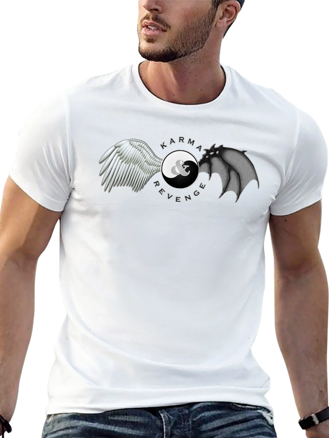 Karma & Revenge Graphic T-Shirt - Balance Design