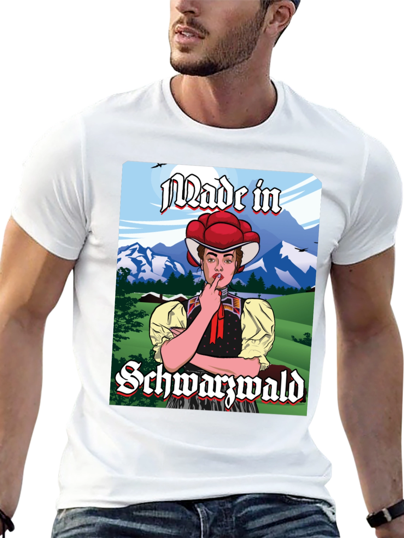 Made in Schwarzwald T-Shirt: Black Forest Souvenir Tee