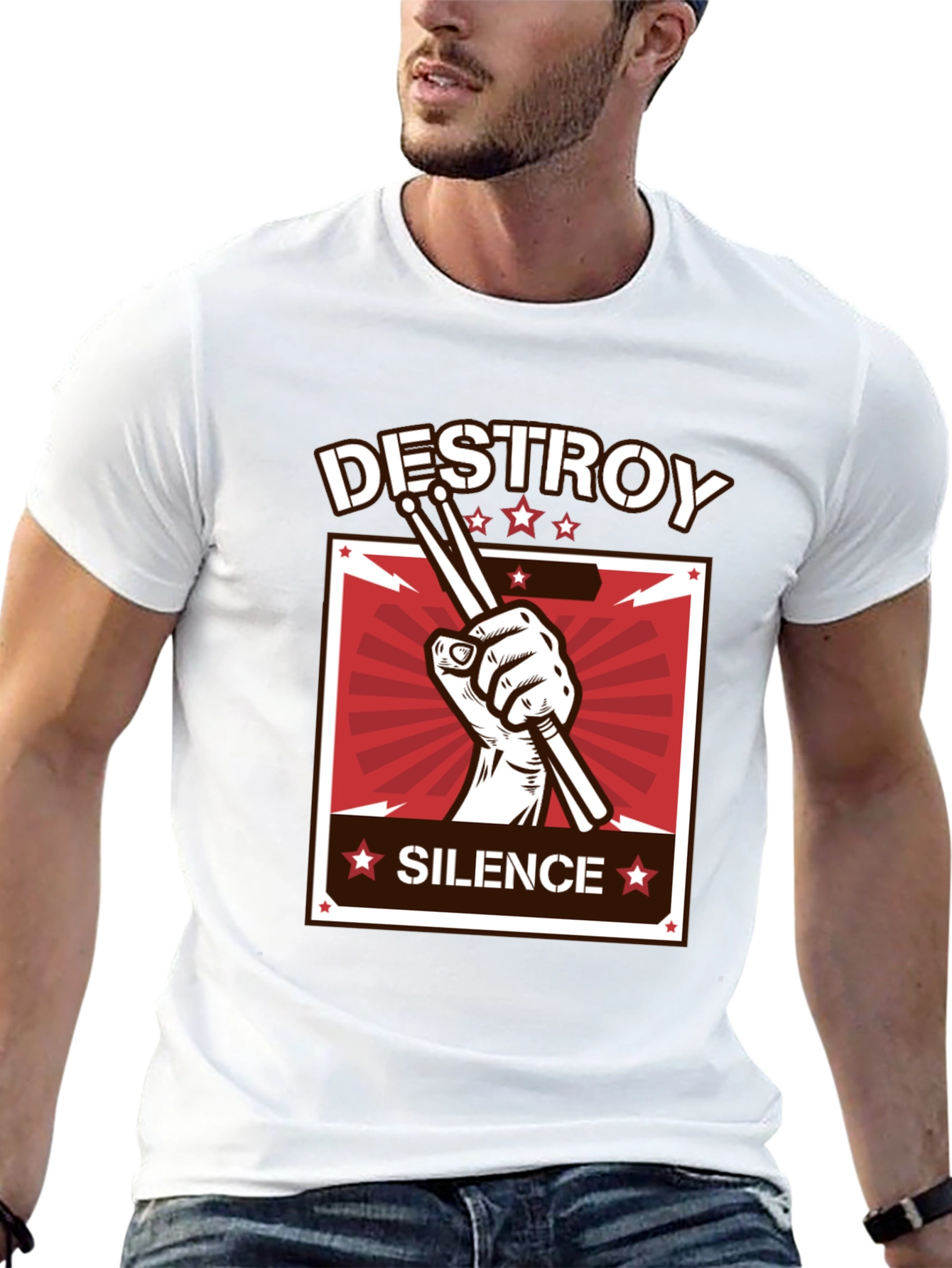 Destroy Silence Drummer T-Shirt