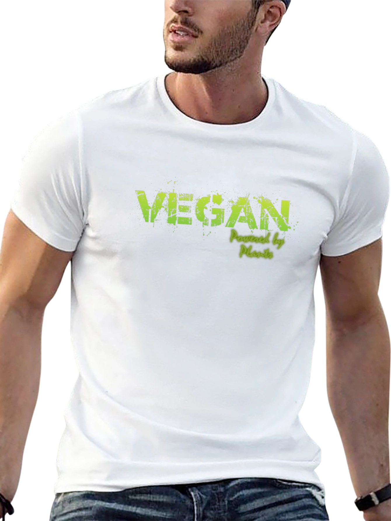 Vegan Powered by Plants Graphic Tee - Black