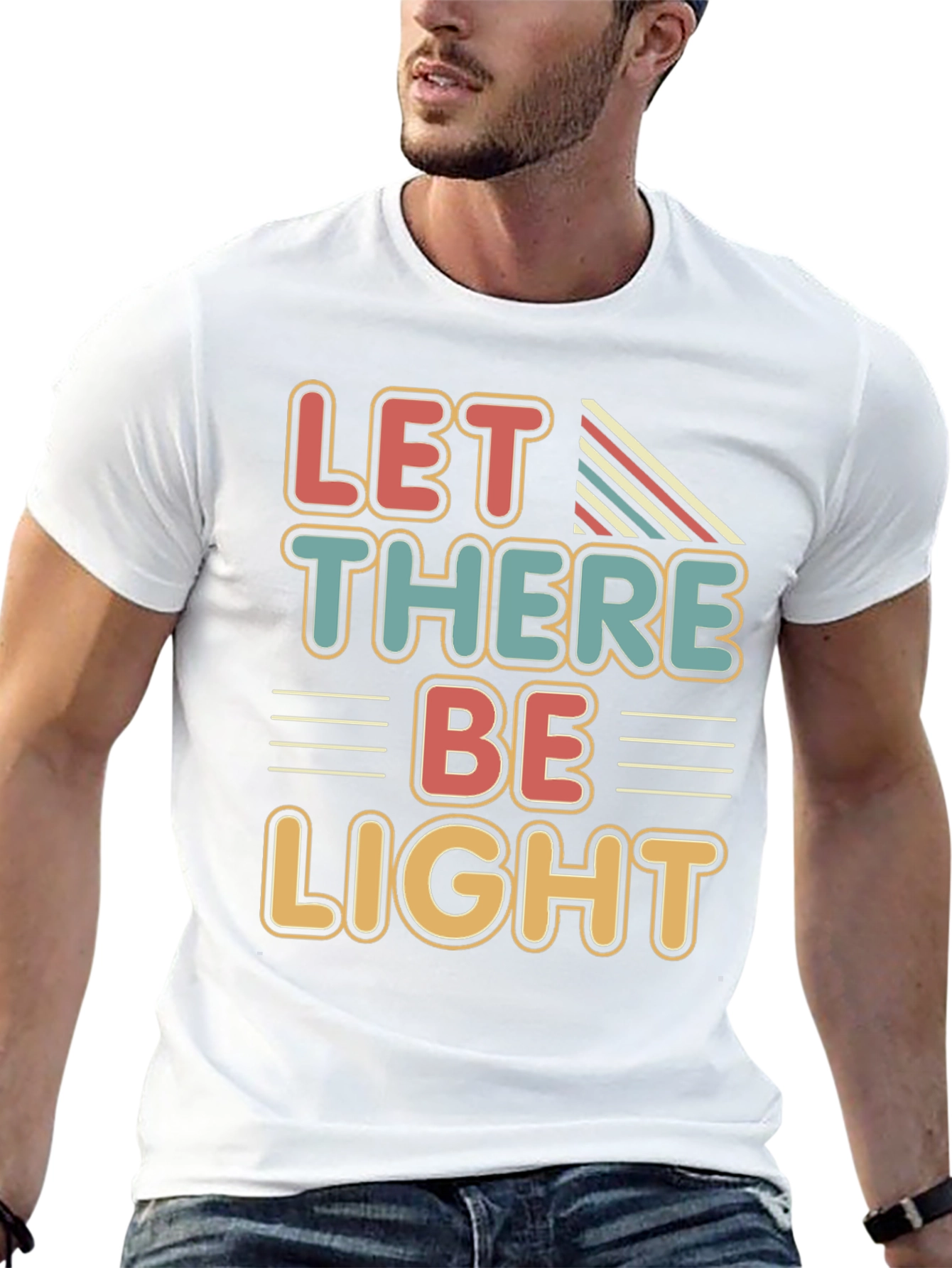 Retro Let There Be Light Graphic Tee