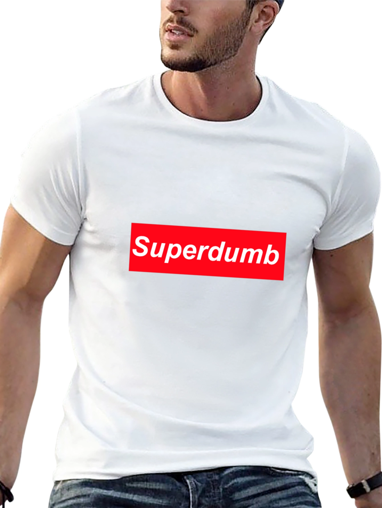 Superdumb Box Logo T-Shirt - Black Graphic Tee