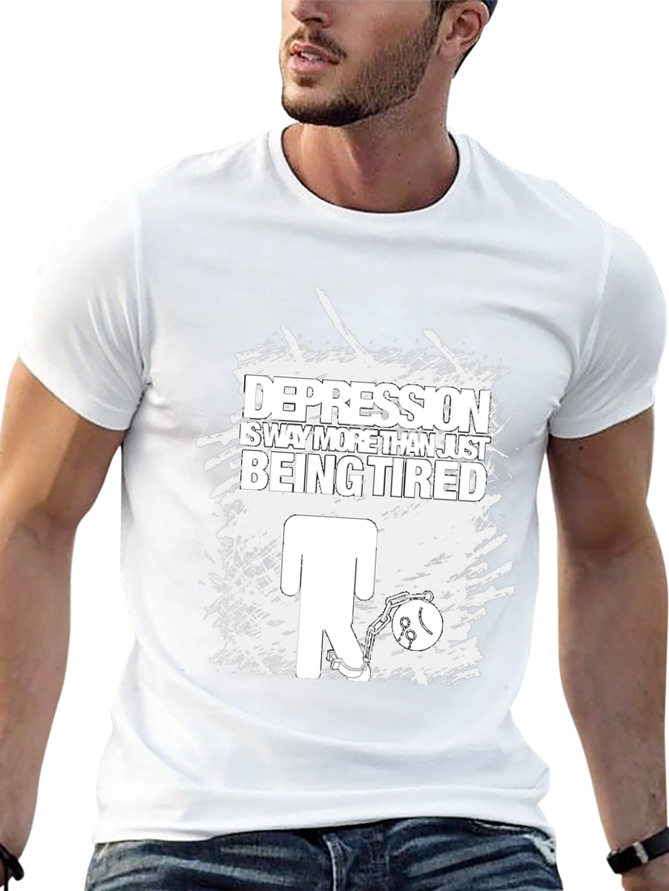 Depression Awareness Graphic Tee - Black