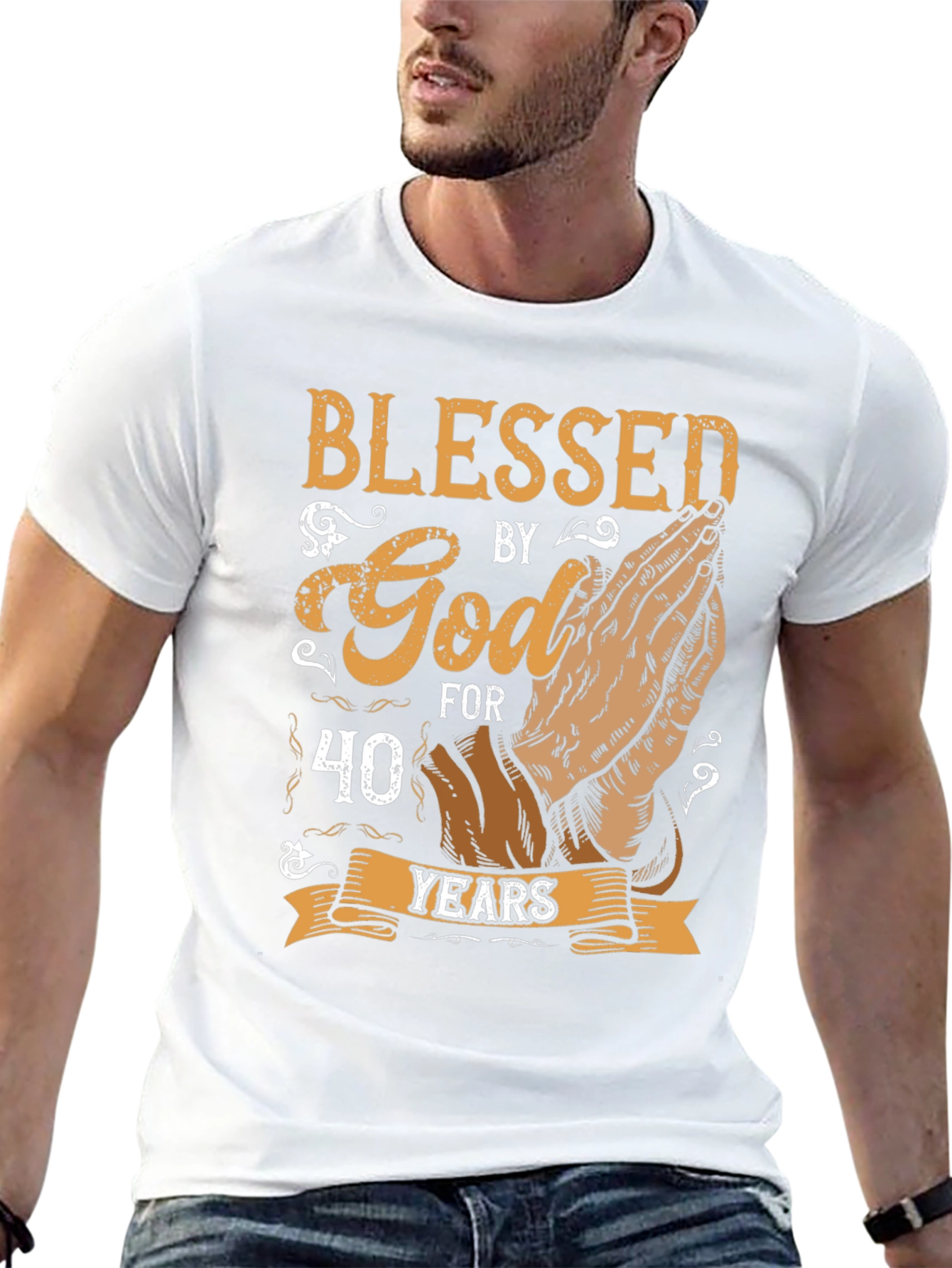 Blessed by God 40 Years T-Shirt