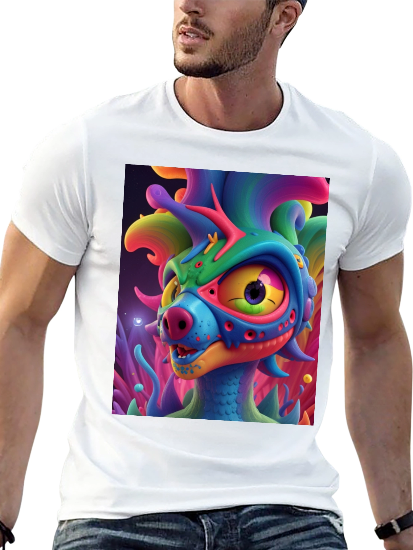 Funky Monster Graphic T-Shirt