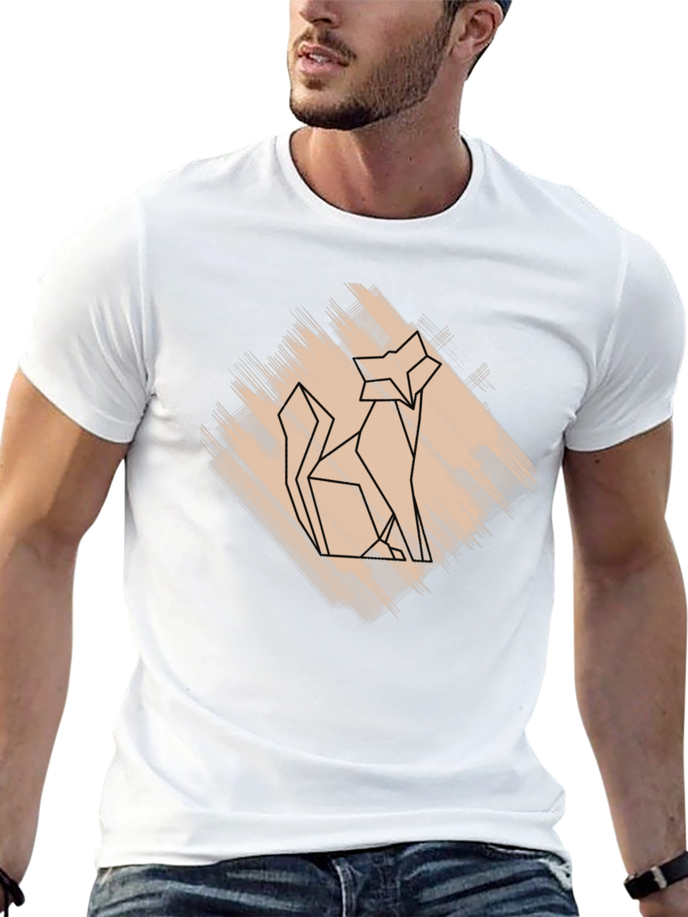 Geometric Fox Graphic Tee