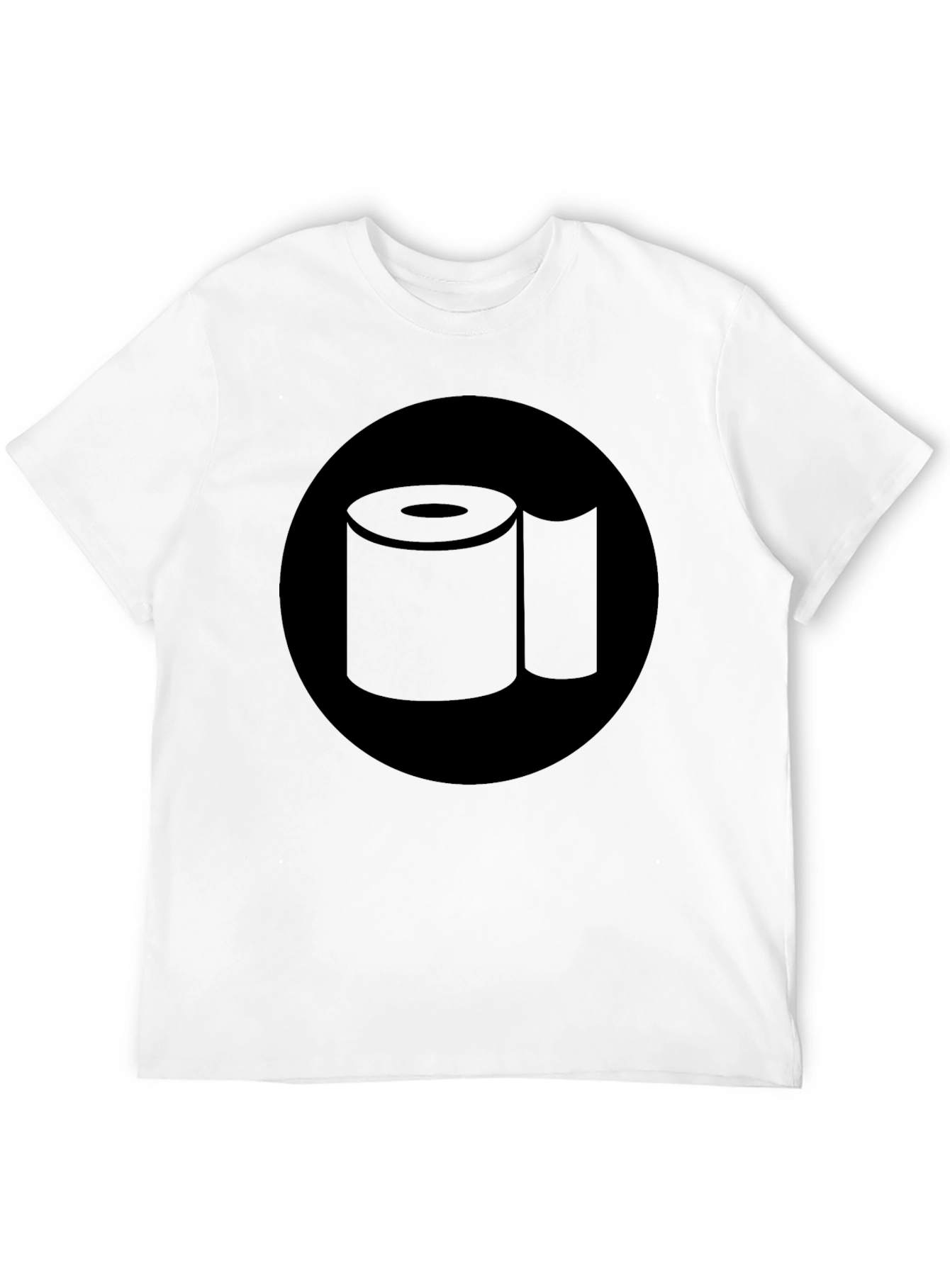 Toilet Paper Graphic Tee - Black