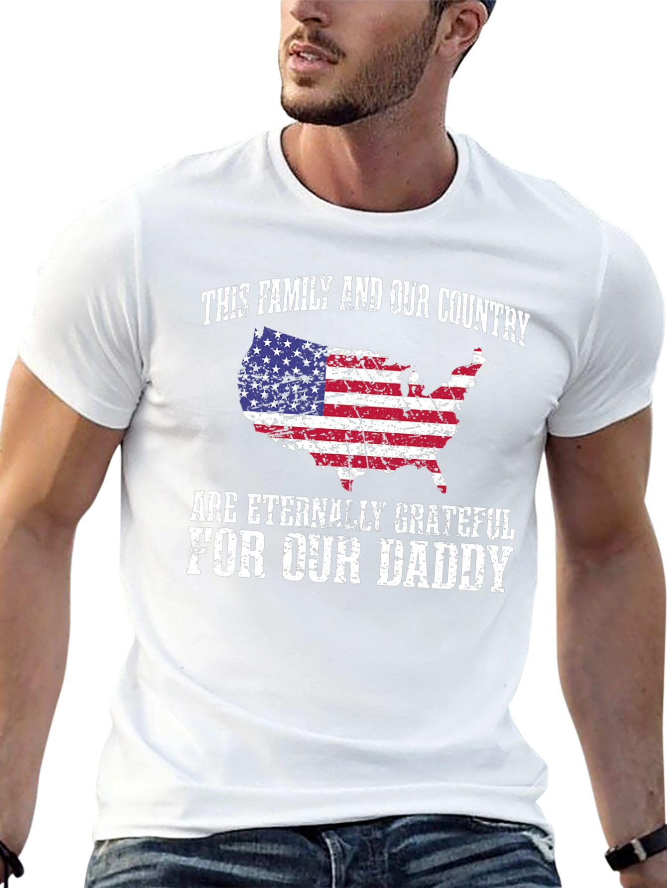 Grateful Family Patriotic Daddy T-Shirt
