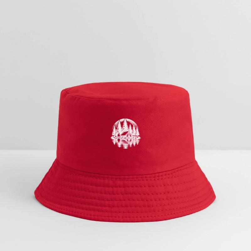 Peace And Nature Camping Campfire Scene In The