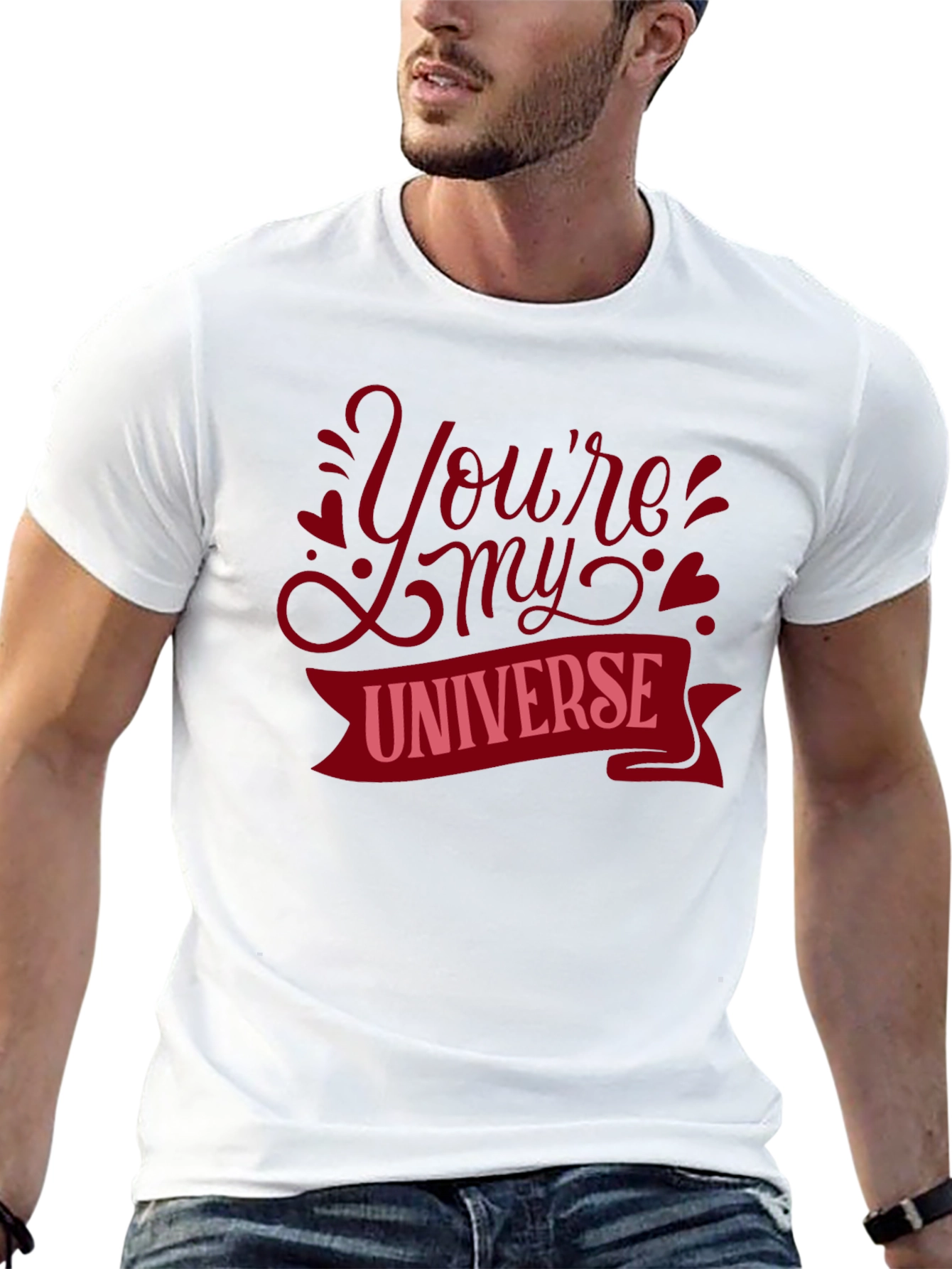 Youre My Universe Graphic Tee - Romantic Black T-Shirt