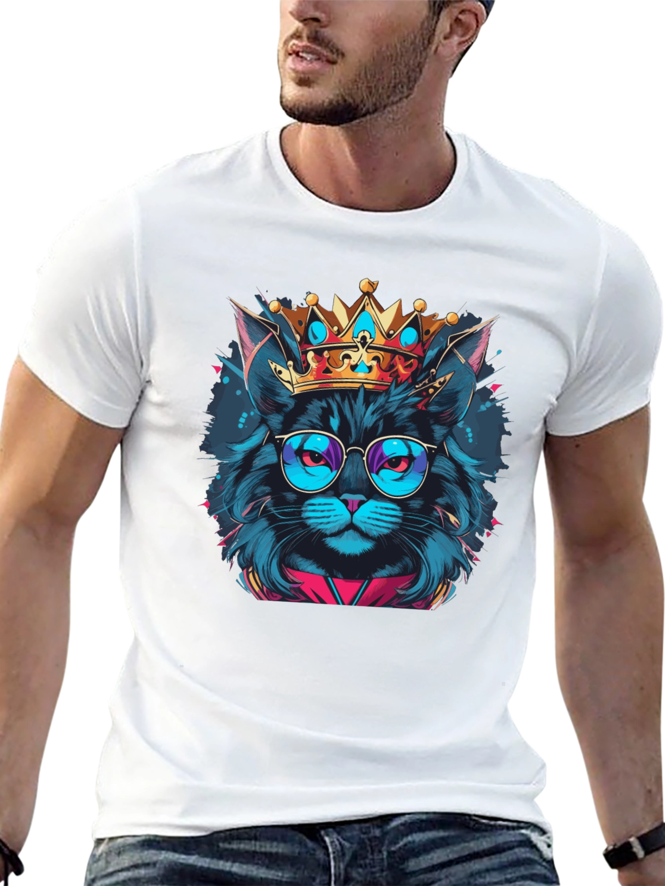 Cool Cat King Graphic Tee