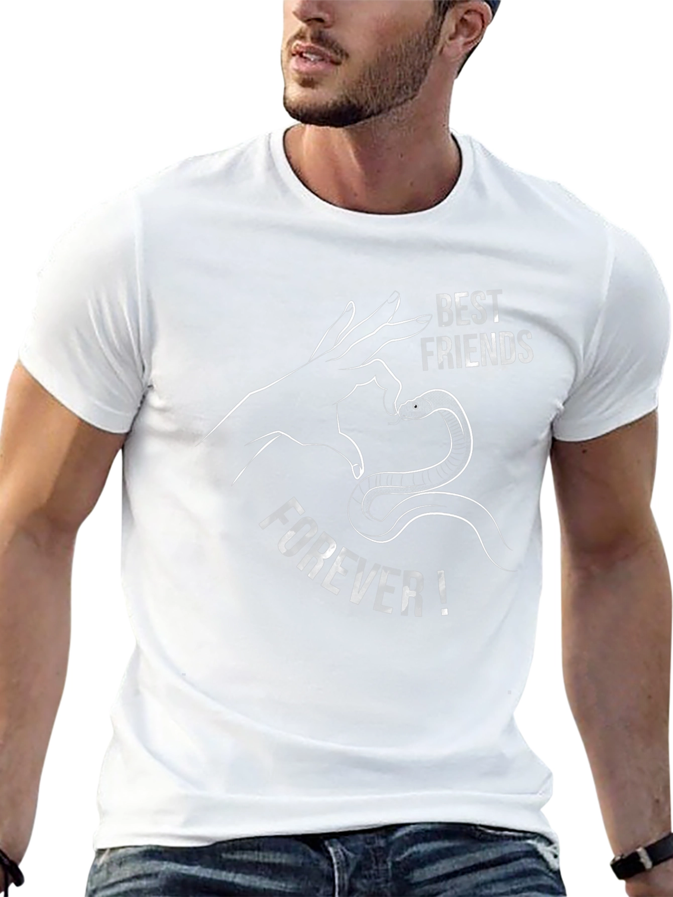 Best Friends Forever Snake Heart T-Shirt