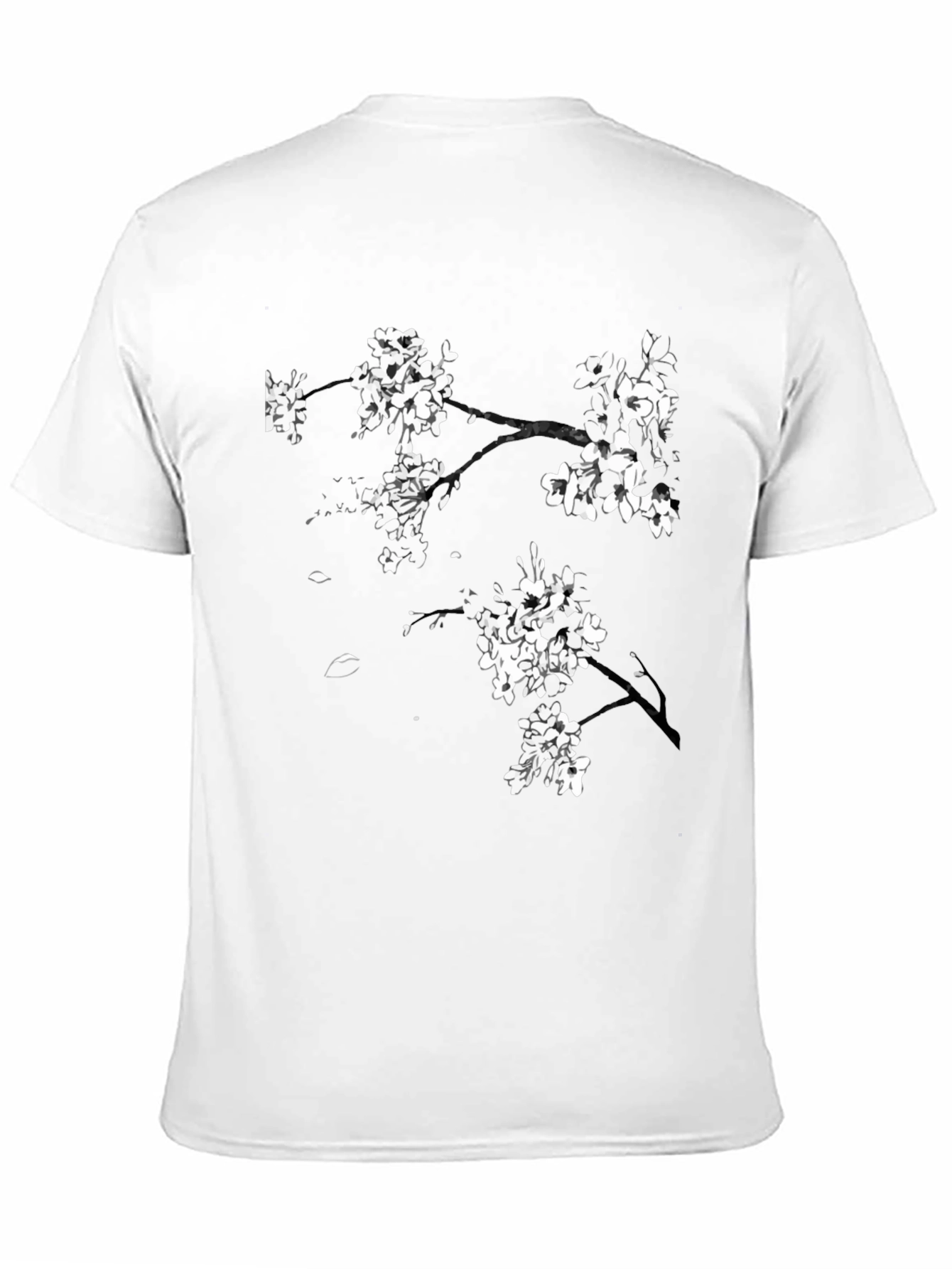 Blossom Branch Black Tee