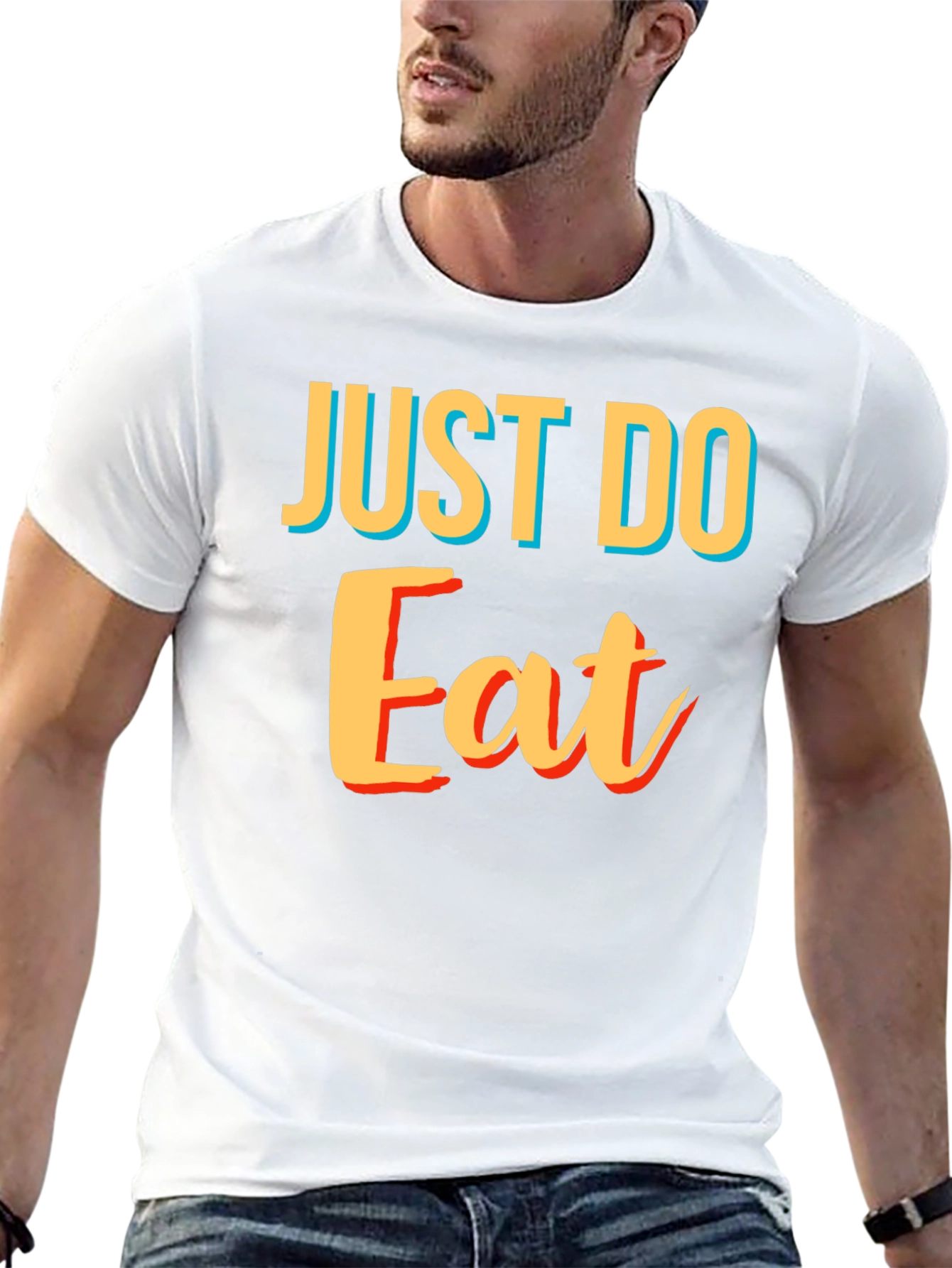 Just Do Eat Black T-Shirt - Funny Foodie Tee