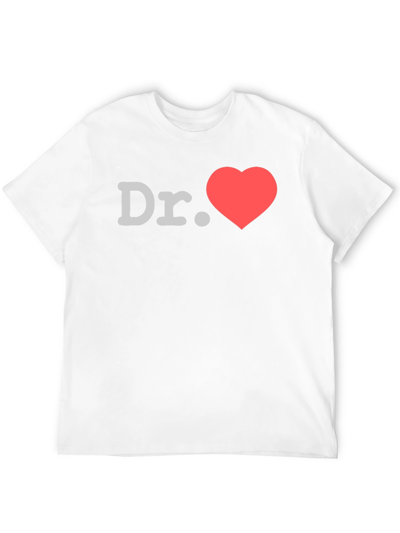 Dr. Heart Graphic T-Shirt - Black Crew Neck Tee