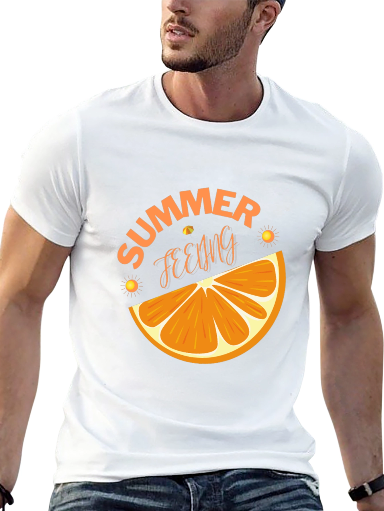 Summer Feeling Graphic T-Shirt - Black