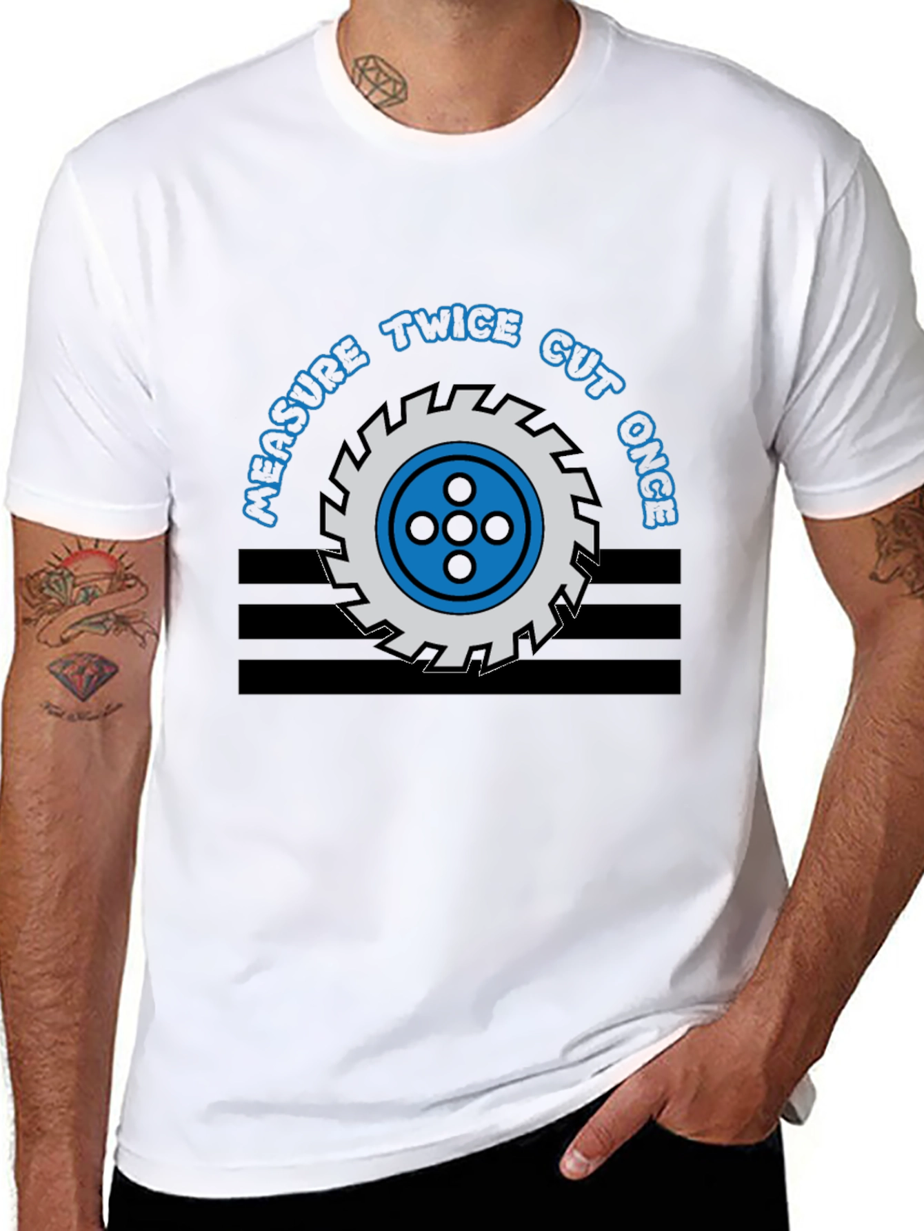 Measure Twice Cut Once Graphic Tee