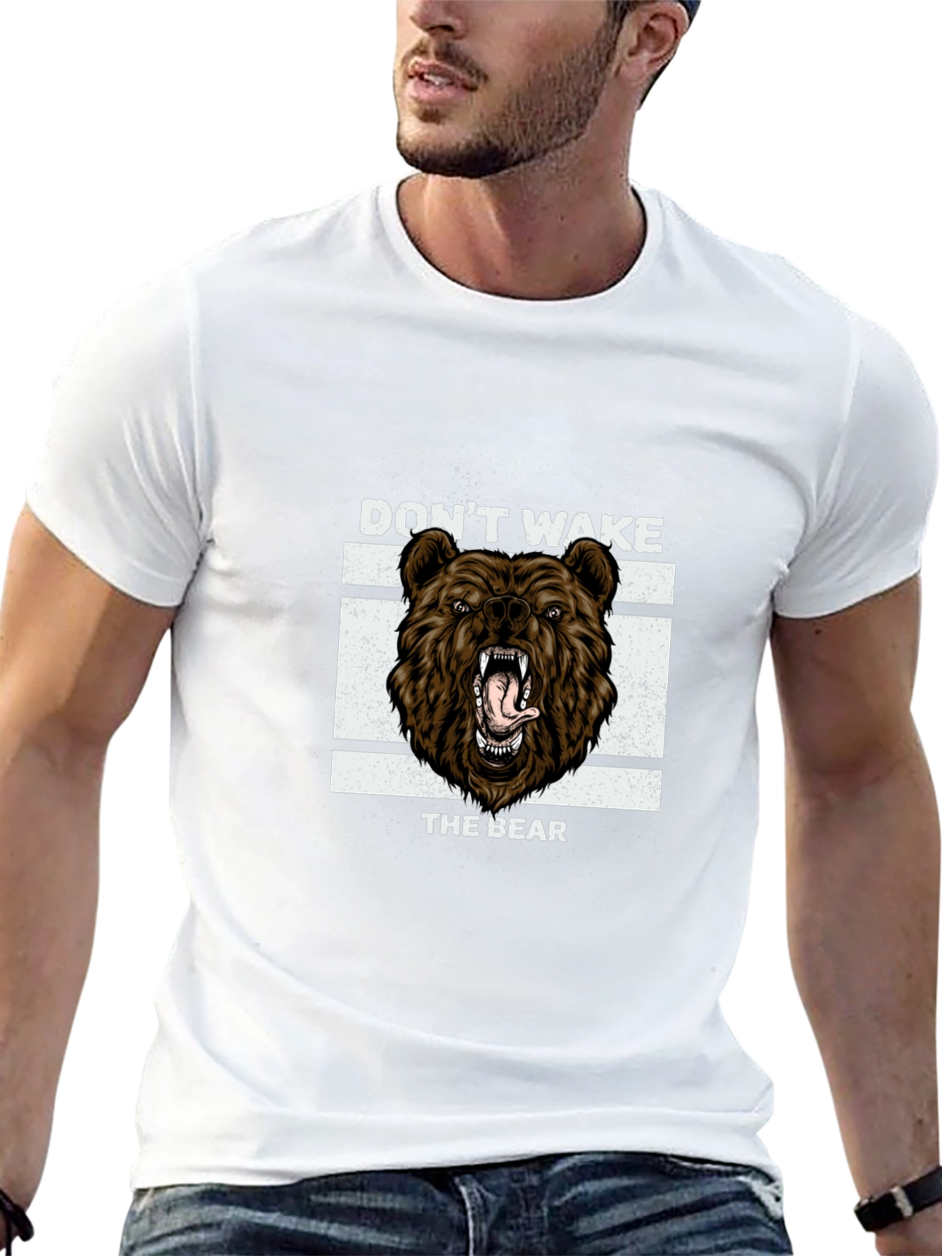 Dont Wake The Bear Black T-Shirt