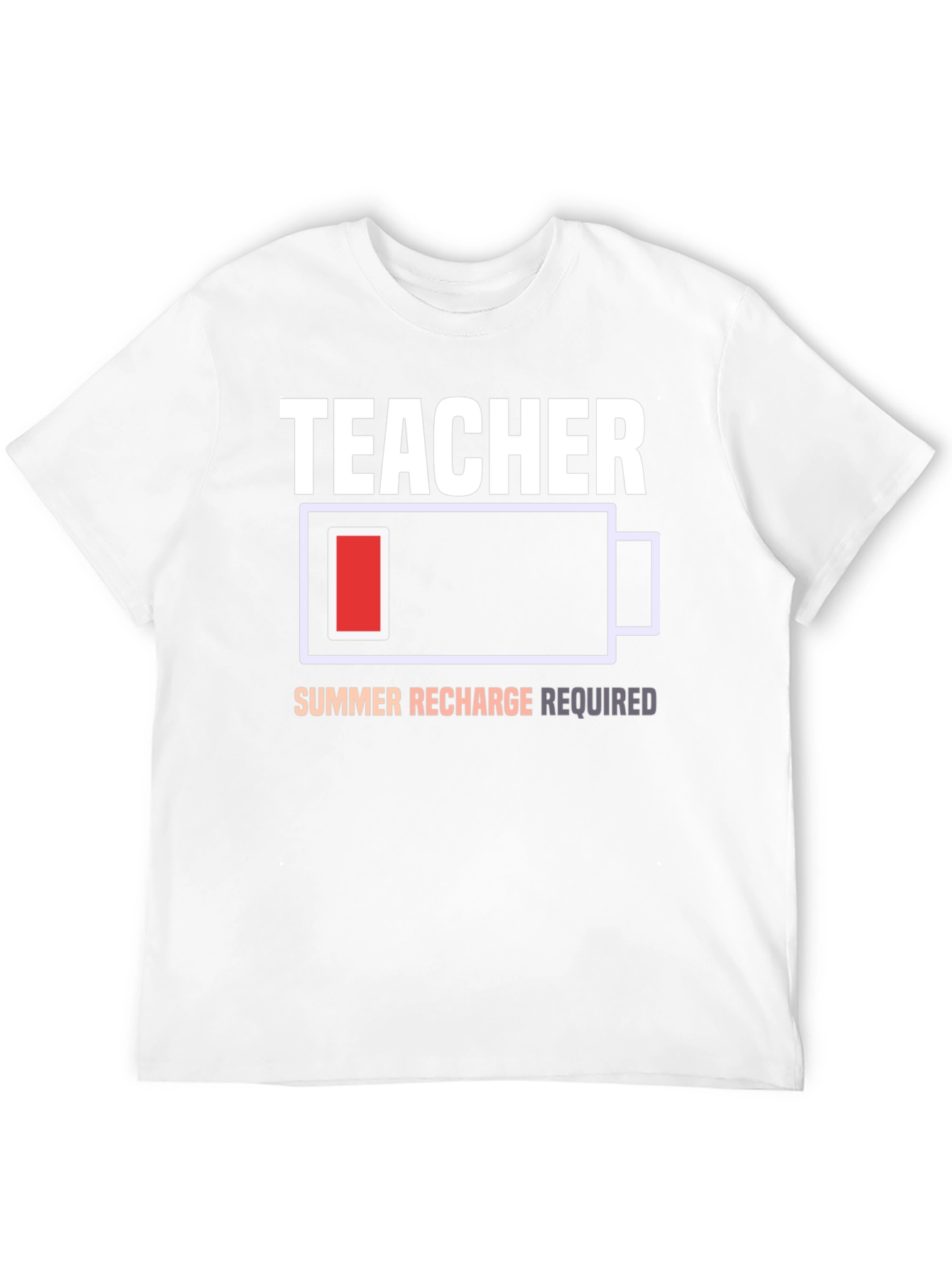 Teacher Summer Recharge Required T-Shirt