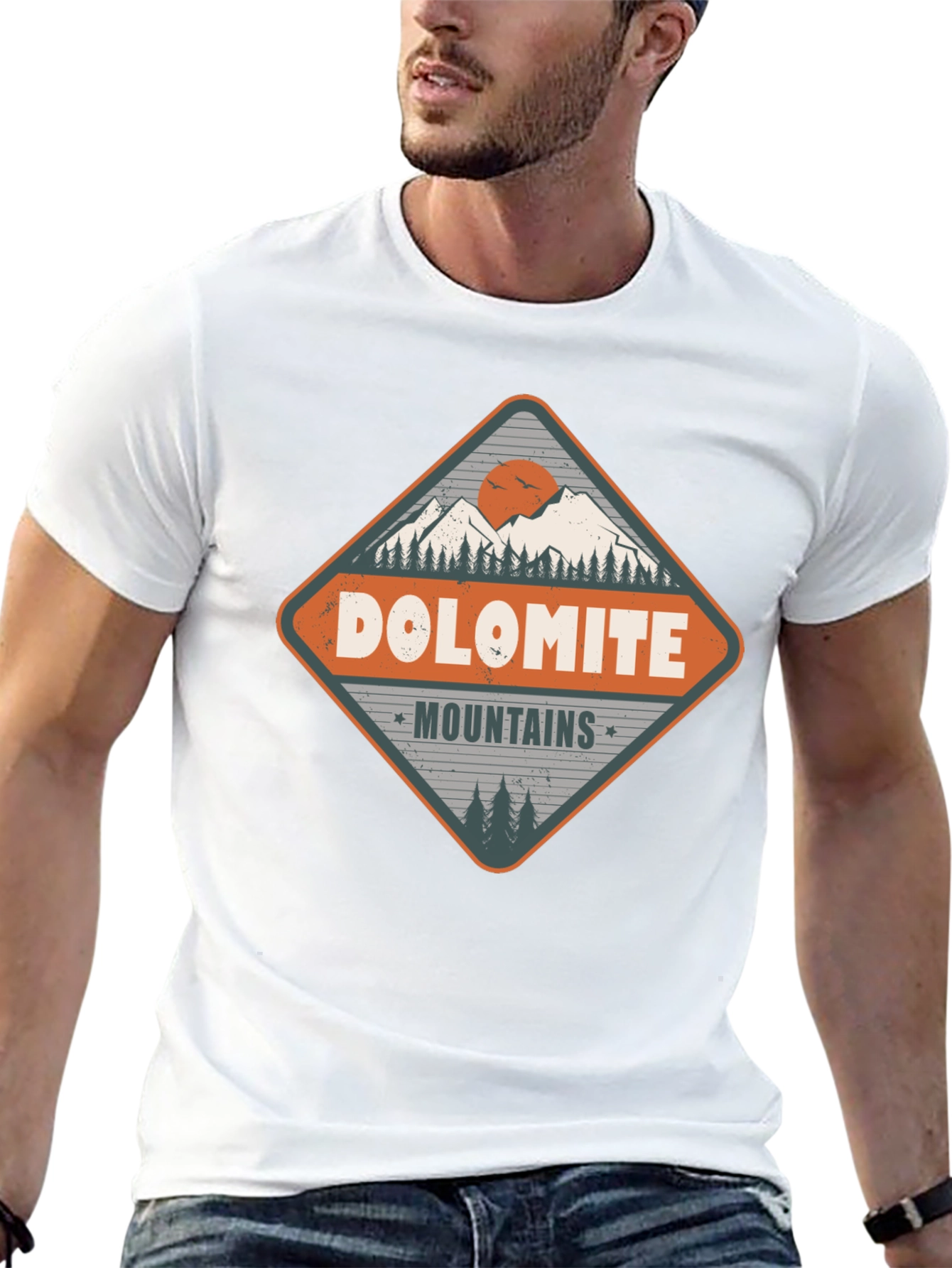 Dolomite Mountains Graphic Tee - Adventure Awaits