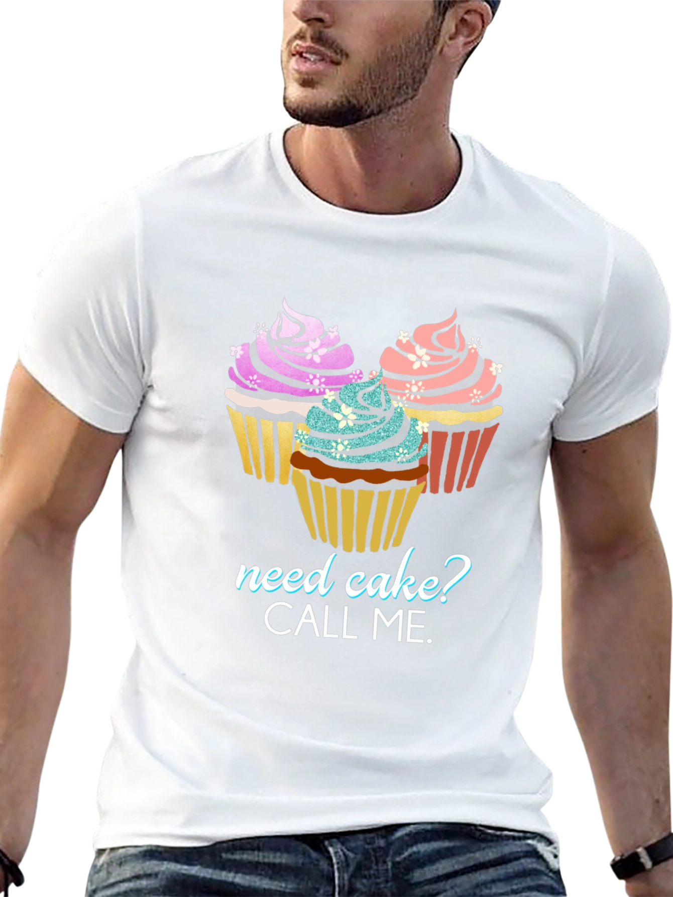 Need Cake? Graphic Tee - Cupcake Lover T-Shirt